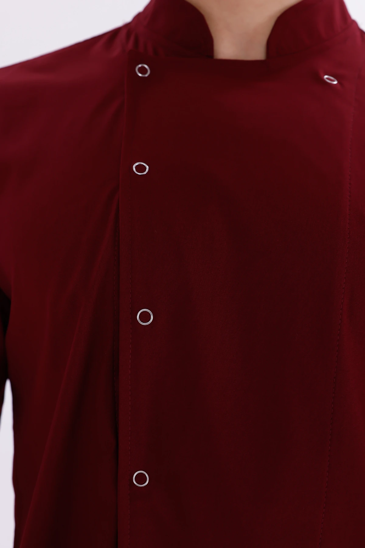 Erkek Apollon Bordo (Şef-Ceketi & Kısa-Kol) Likralı