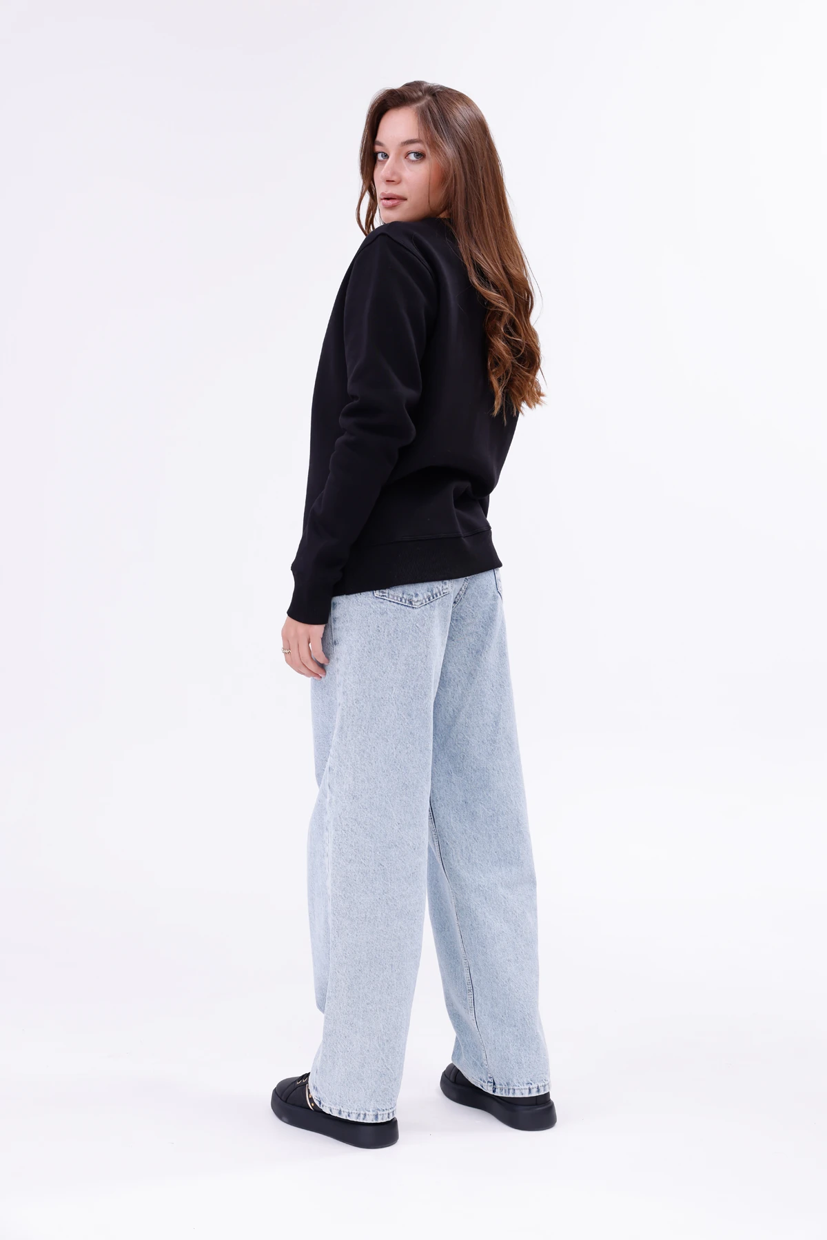 Kadın Nova-Siyah (Sweatshirt)