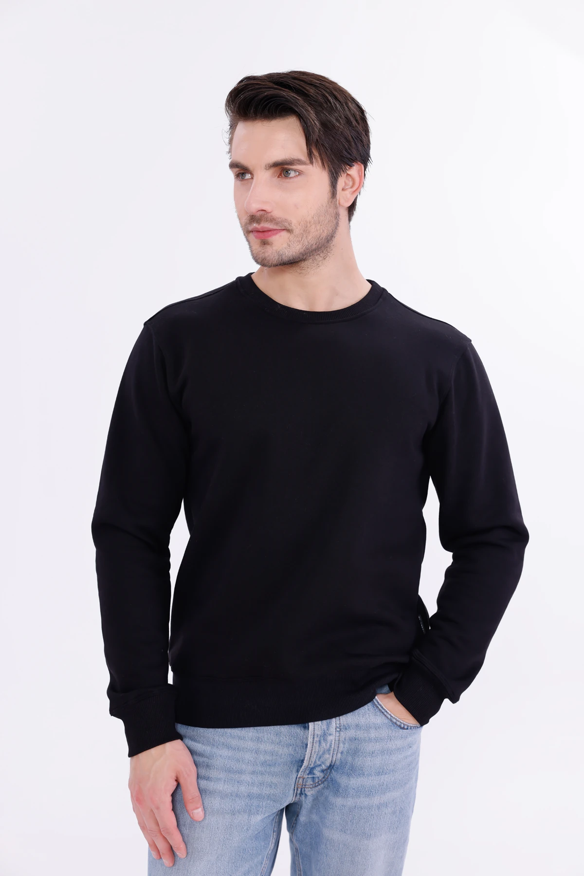 Erkek Nova-Siyah (Sweatshirt)