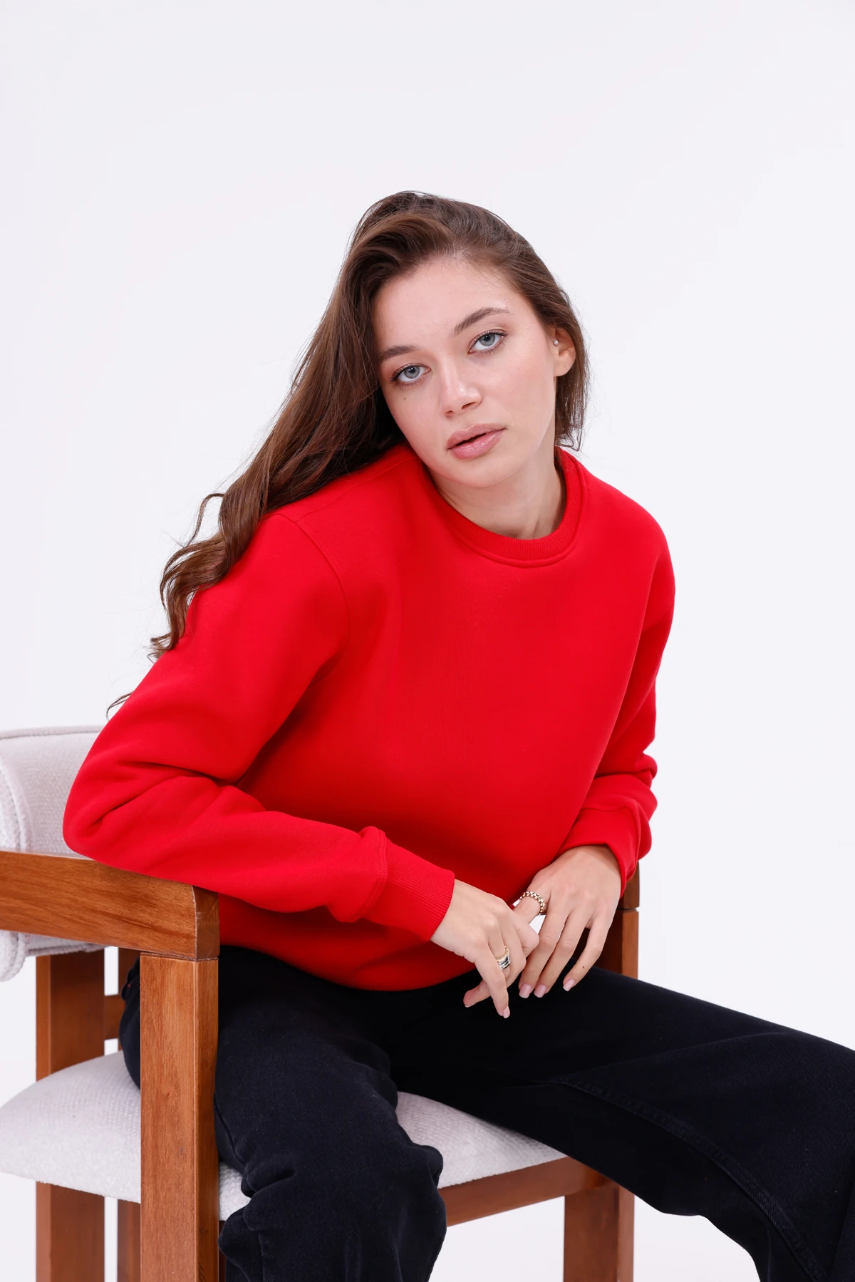 Kadın Nova-Kırmızı (Sweatshirt)