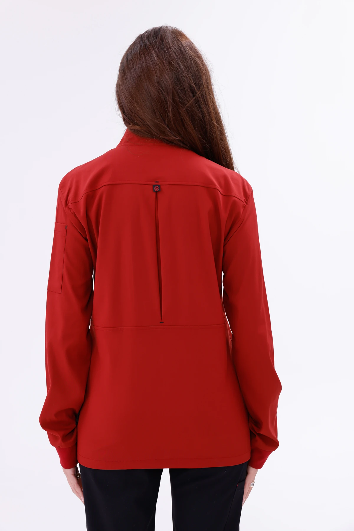 Kadın Apollon Kiremit (Şef-Ceketi & Uzun-Kol) Likralı