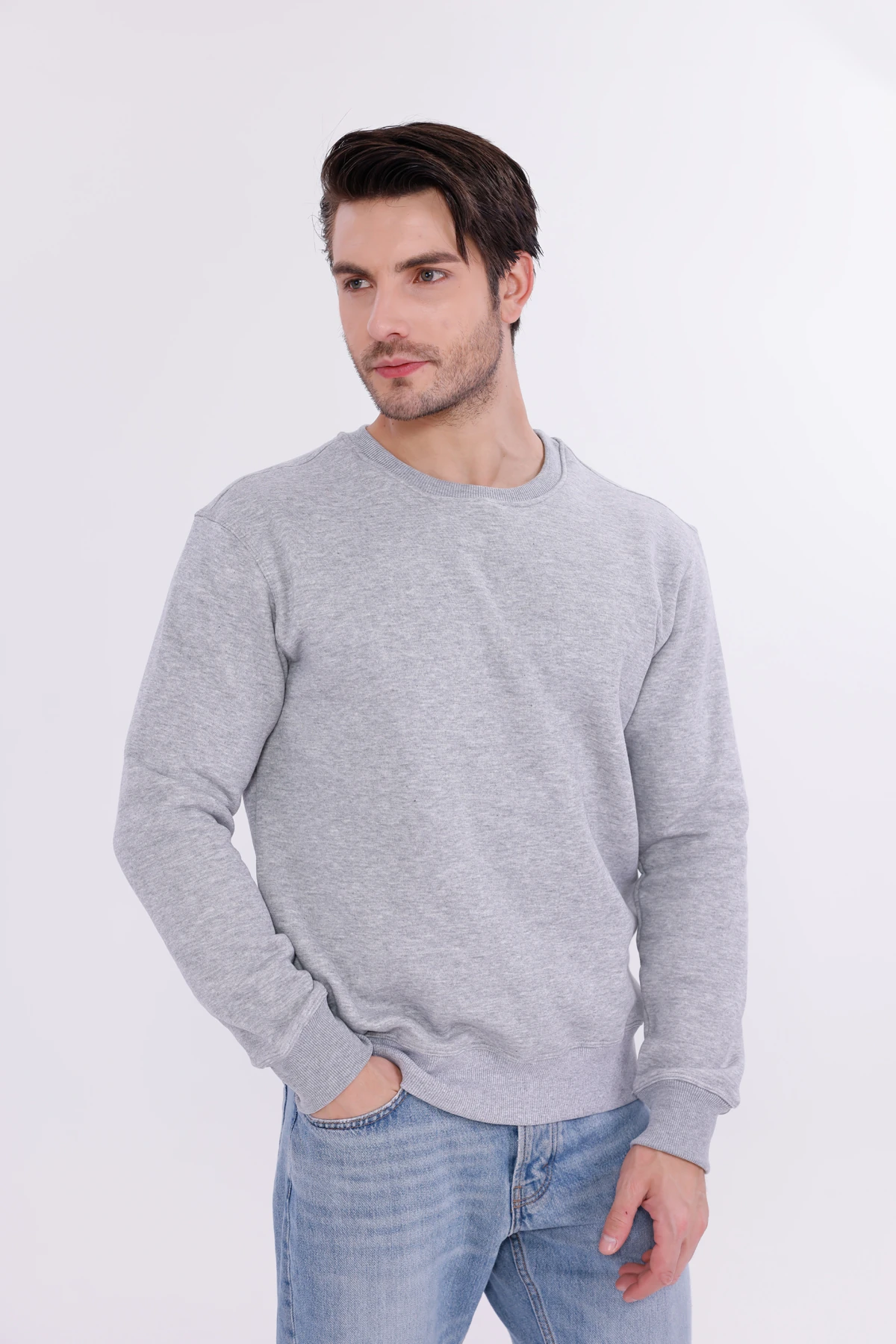 Erkek Nova-Gri (Sweatshirt)