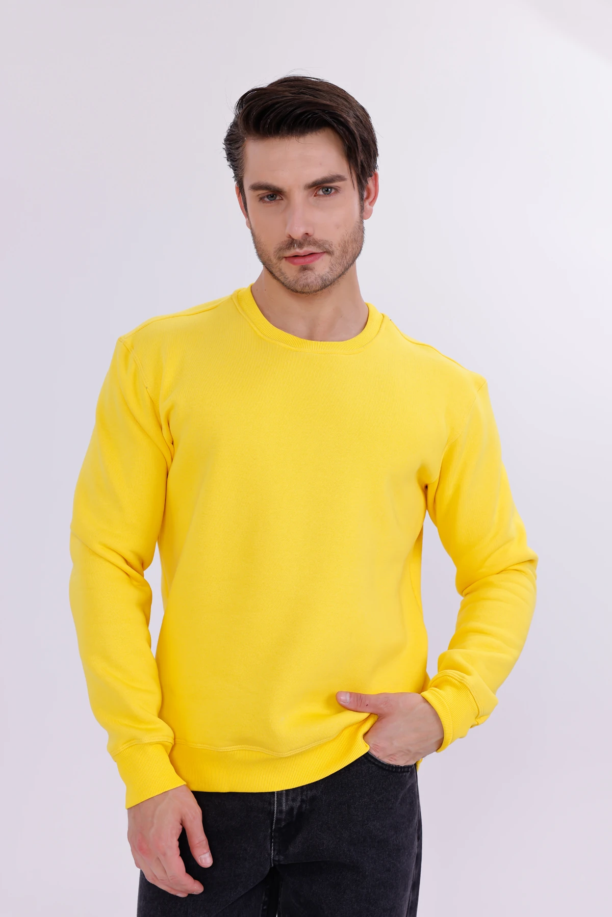 Erkek Nova-Sarı (Sweatshirt)