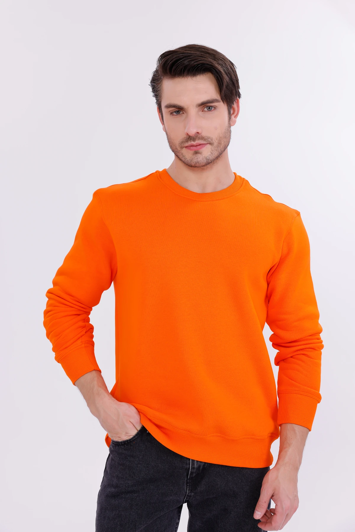 Erkek Nova-Turuncu (Sweatshirt)