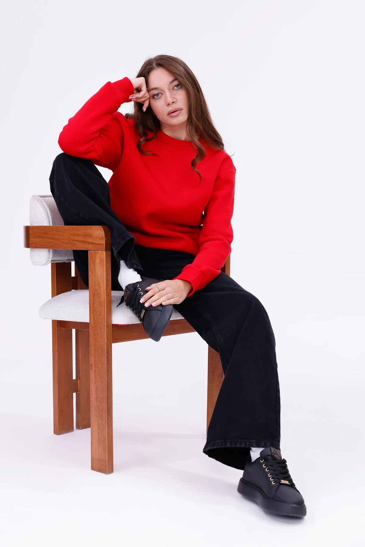 Kadın Nova-Kırmızı (Sweatshirt)