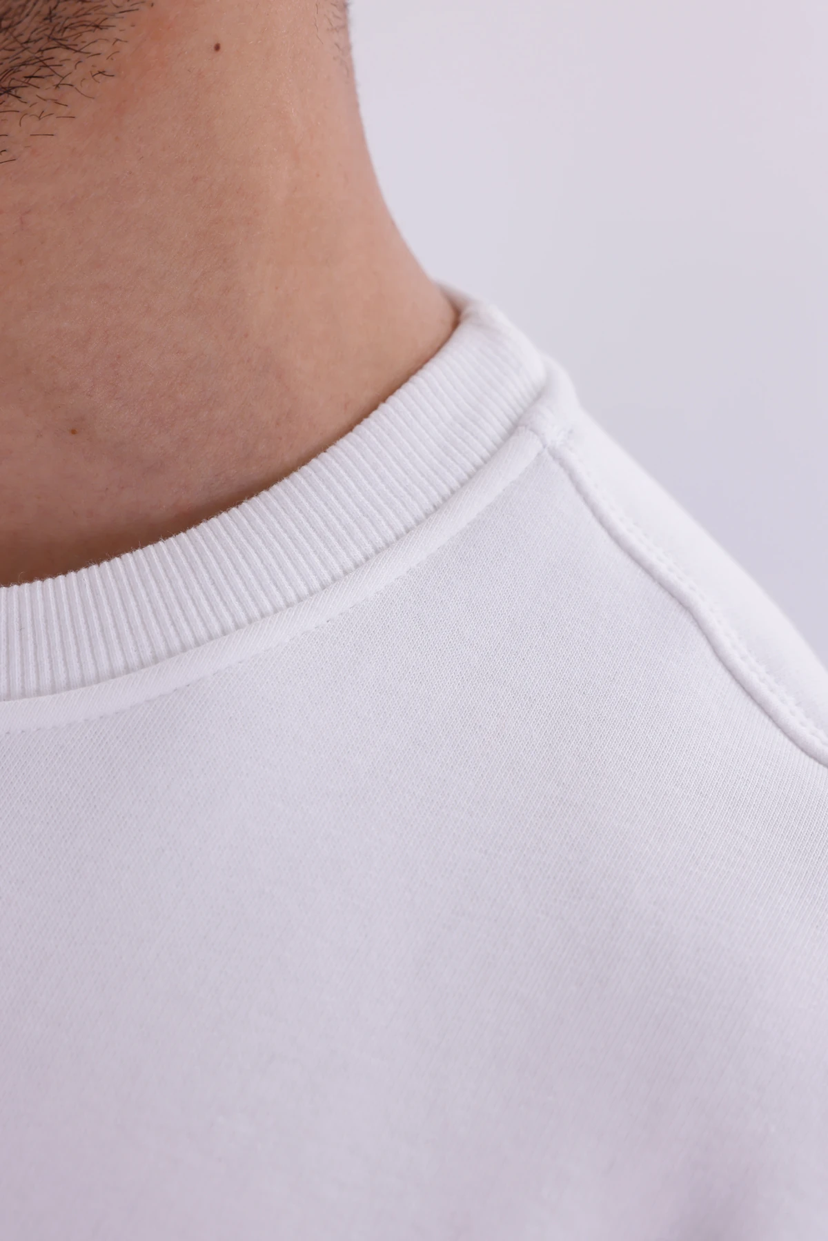 Erkek Nova-Beyaz (Sweatshirt)