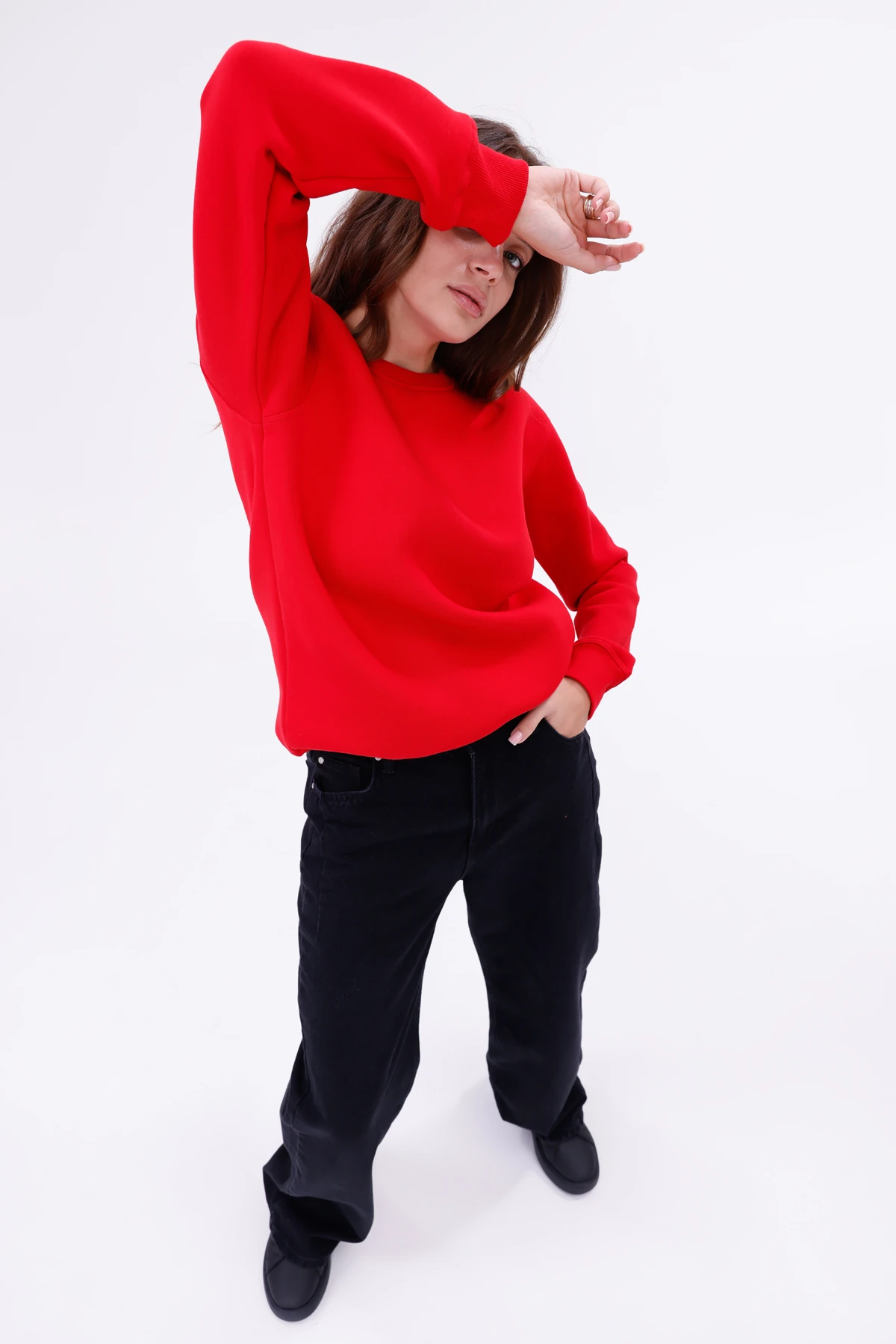 Kadın Nova-Kırmızı (Sweatshirt)