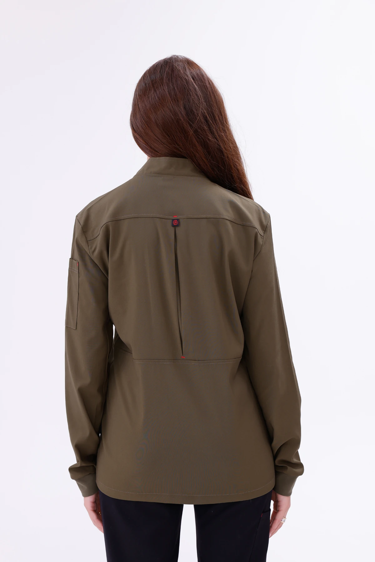 Kadın Apollon Haki (Şef-Ceketi & Uzun-Kol) Likralı