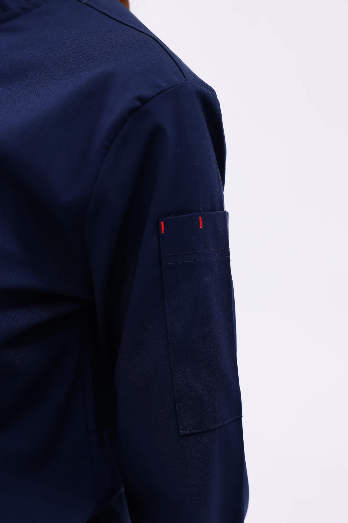 Kadın Apollon Lacivert (Şef-Ceketi & Uzun-Kol) Likralı