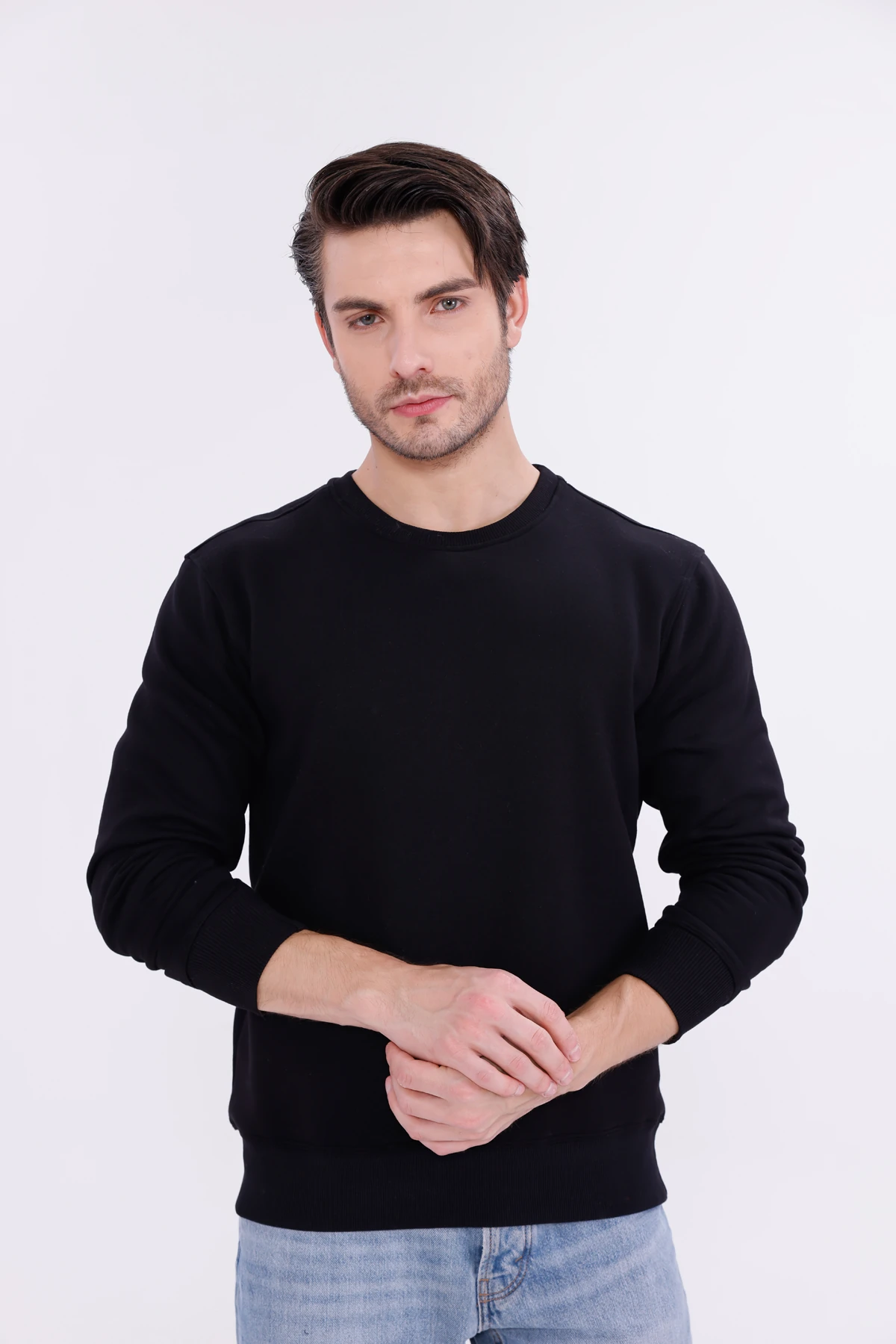 Erkek Nova-Siyah (Sweatshirt)