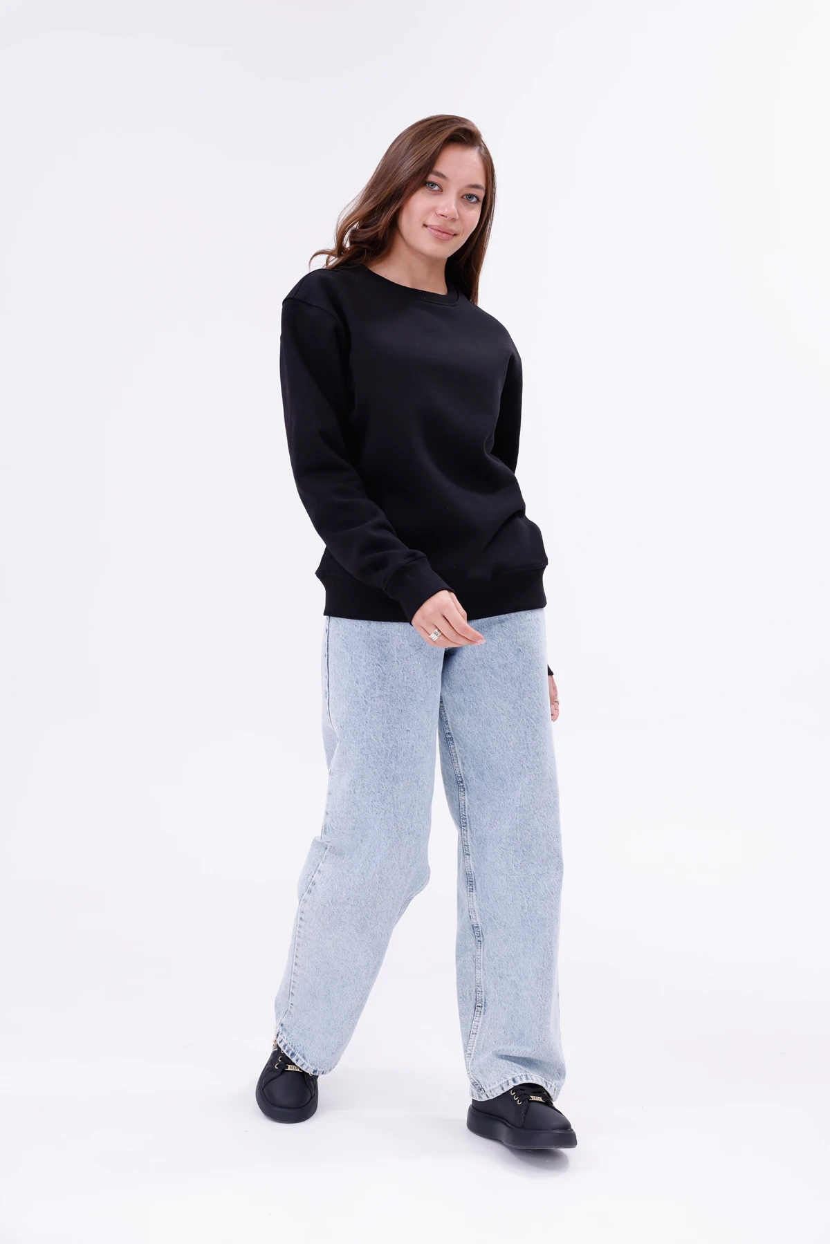 Kadın Nova-Siyah (Sweatshirt)