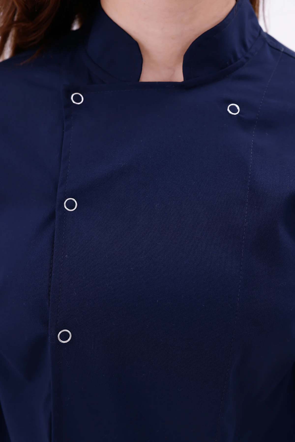 Kadın Apollon Lacivert (Şef-Ceketi & Uzun-Kol) Likralı