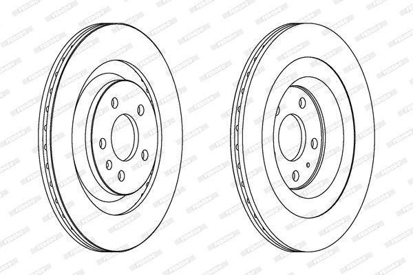 DDF-1667C  8K0615601C Arka Fren Diski (PAKET) A4 A5 A6 2008-18 