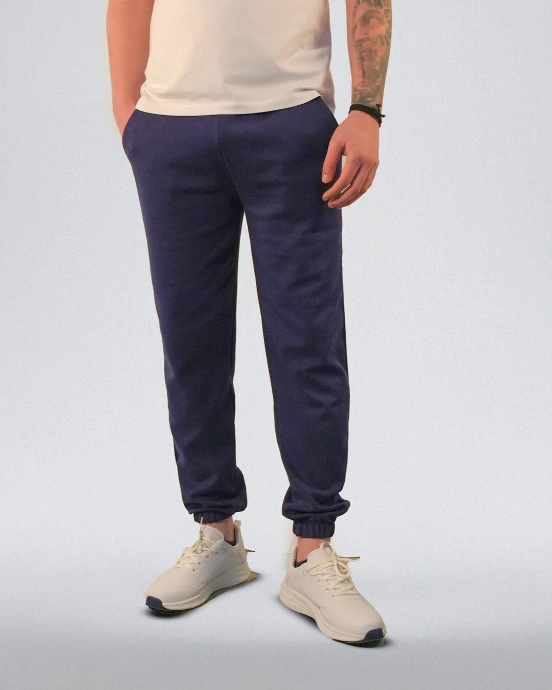 DUO-FLEX Jogger -Double Face Lastik Paça Unisex Eşofman Altı LACİVERT Renk