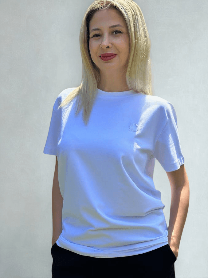 Regular Fit Bisiklet Yaka %100 Pamuk Kısa Kol Unisex Basic BEYAZ Tişört