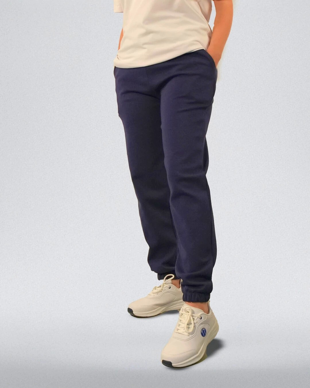 DUO-FLEX Jogger -Double Face Lastik Paça Unisex Eşofman Altı LACİVERT Renk