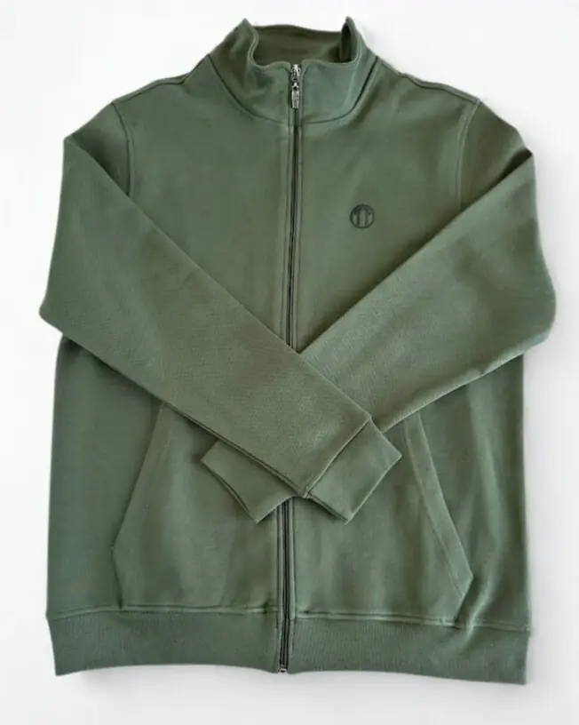 Pike Kumaş Fermuarlı Dik Yaka Unisex HAKİ Sweat Alt Eşofman