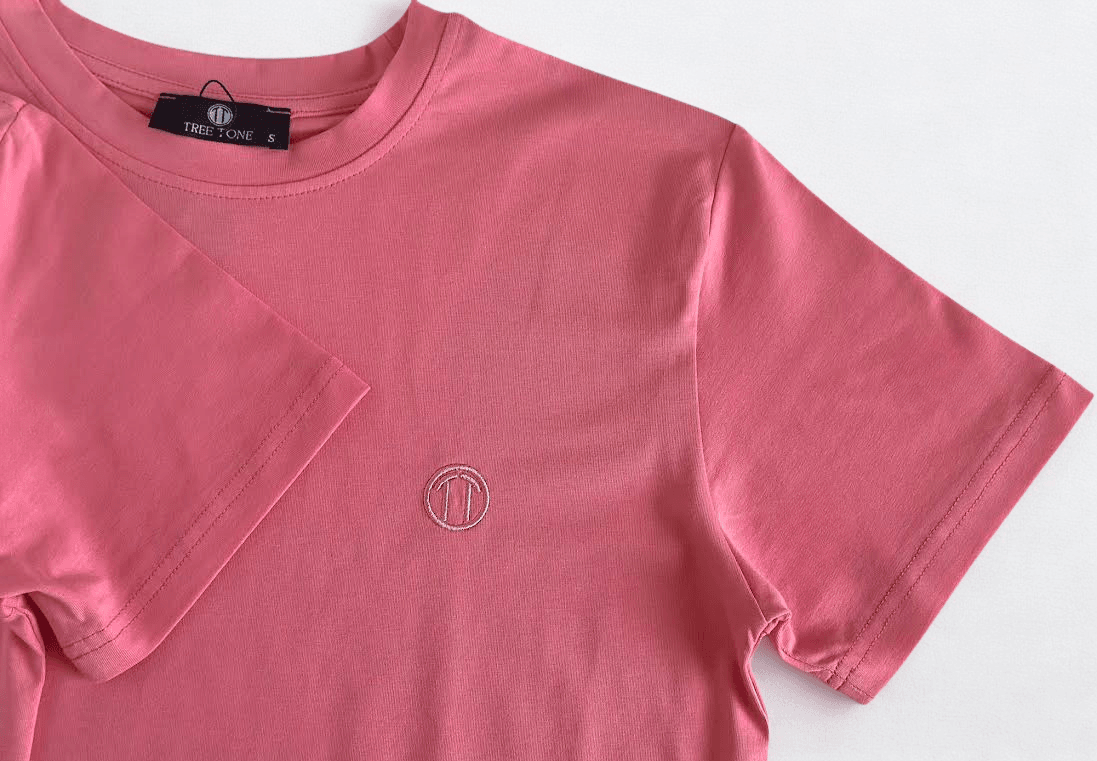 Regular Fit Bisiklet Yaka %100 Pamuk Kısa Kol Unisex Basic PEMBE Tişört