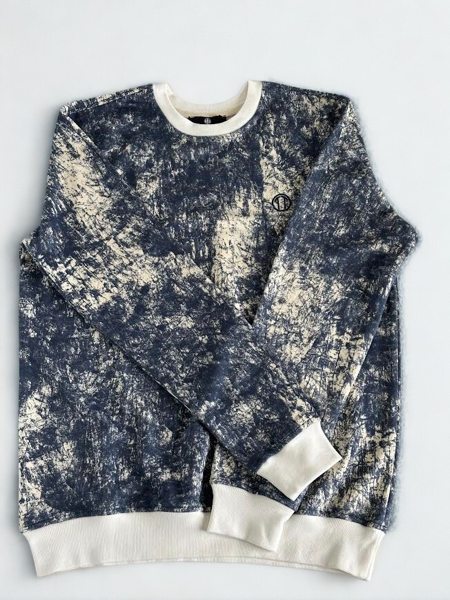 Batik Desen Baskılı Ribana Paça LACİVERT  Sweatshirt&Alt Takım