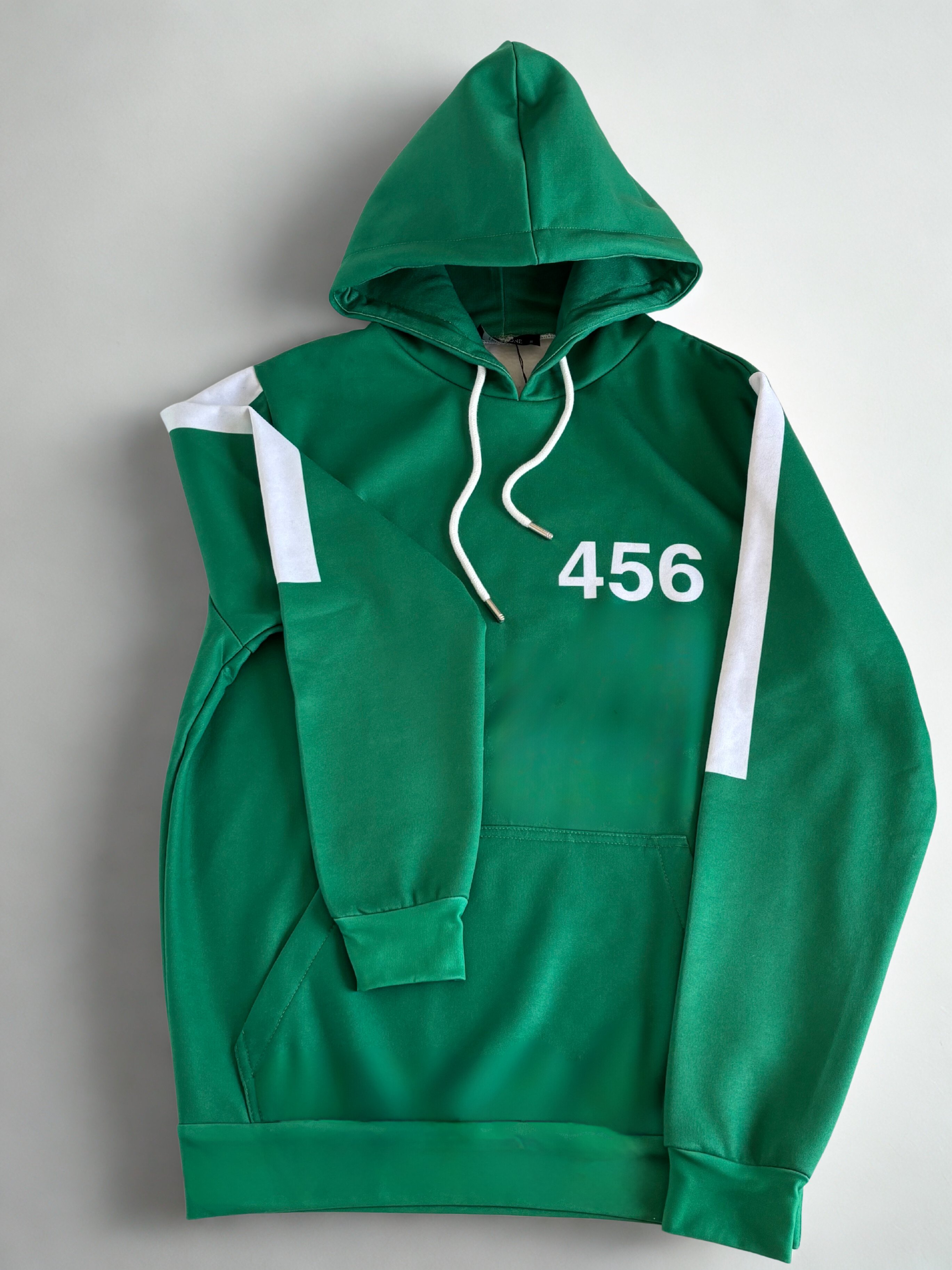 3D Baskılı Özel Tasarım Squit Game YEŞİL Unisex HOODIE