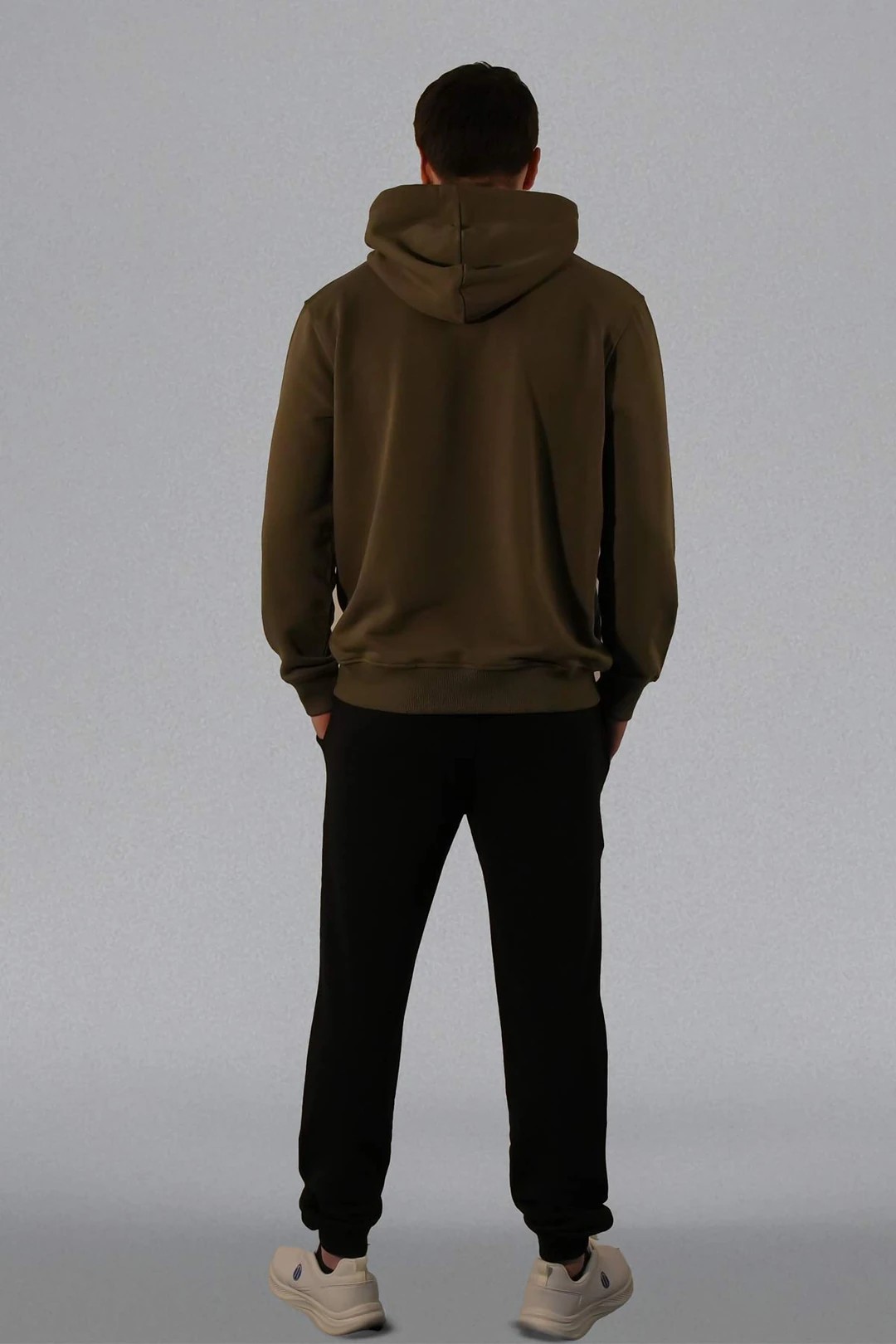 Mevsimlik Üç İplik Diagonel Kumaş Modern SİYAH Alt Unisex Eşofman