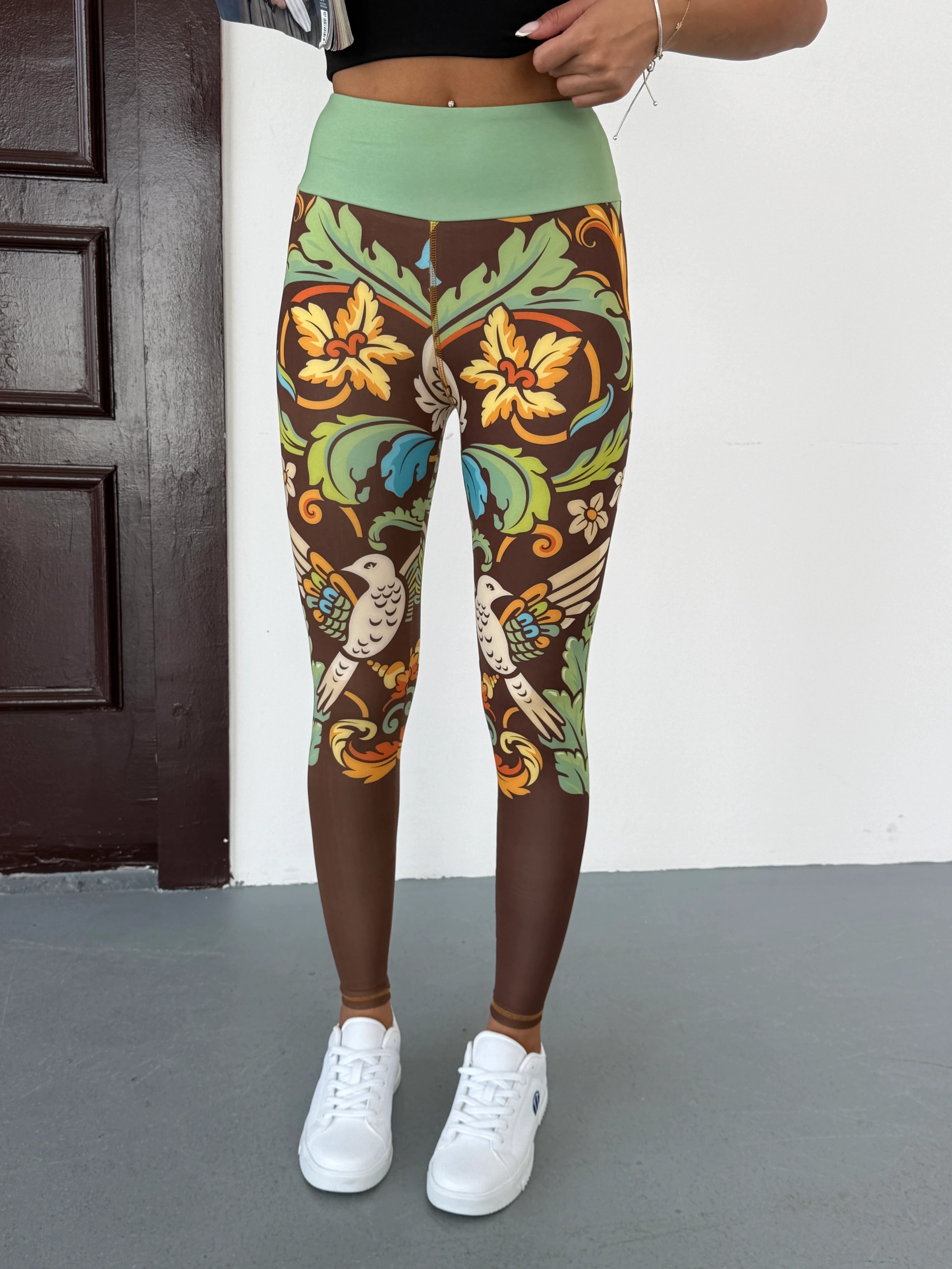 3D Baskılı Likralı/ Pamuklu Özel Tasarım Premium Kalite Desenli Tayt