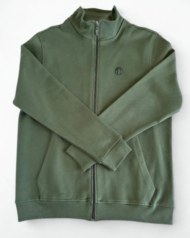 Pike Kumaş Fermuarlı Dik Yaka HAKİ Unisex Sweat