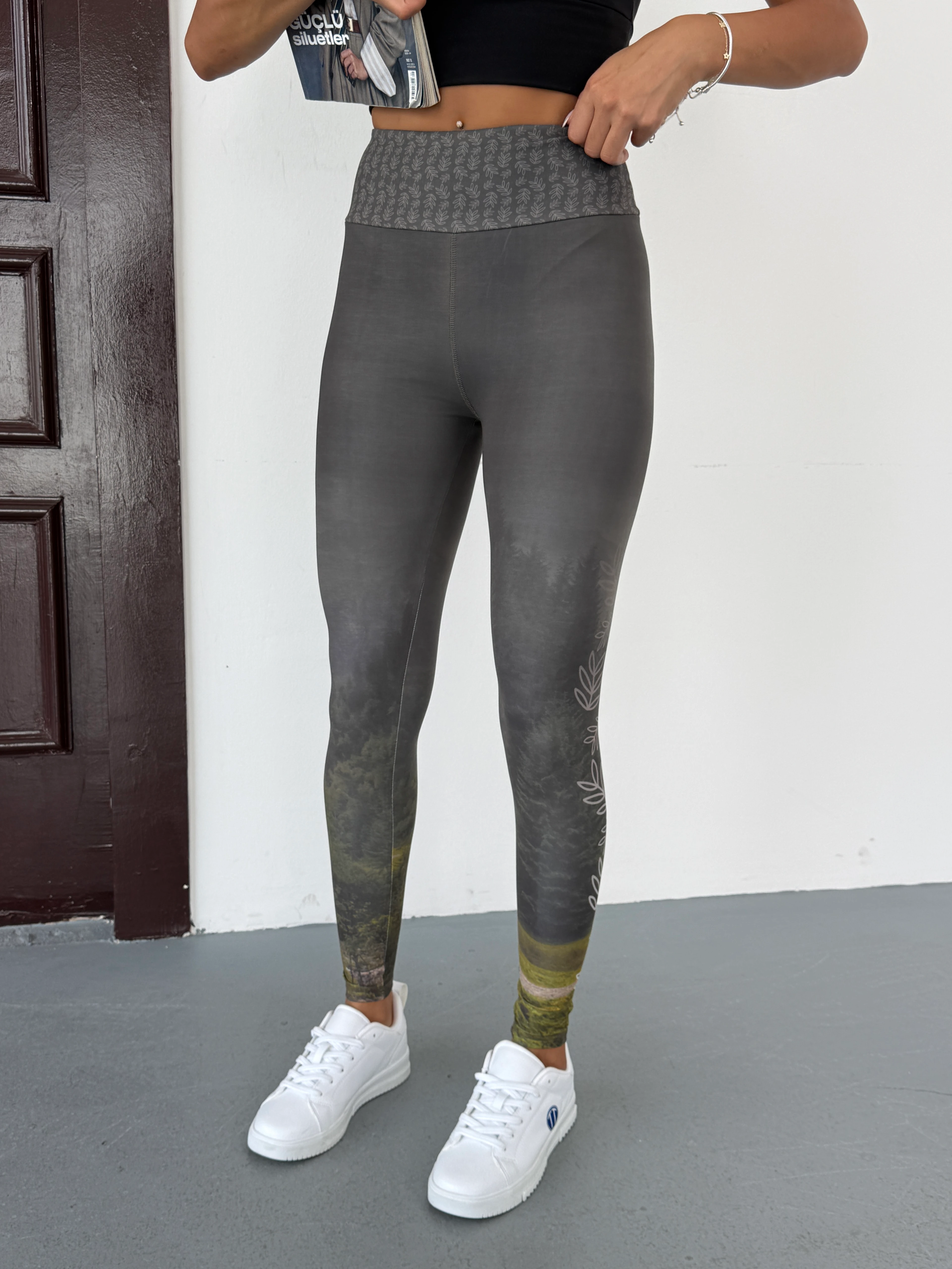 3D Baskılı Likralı/Pamuklu  Özel Tasarım Premium Kalite Tayt 