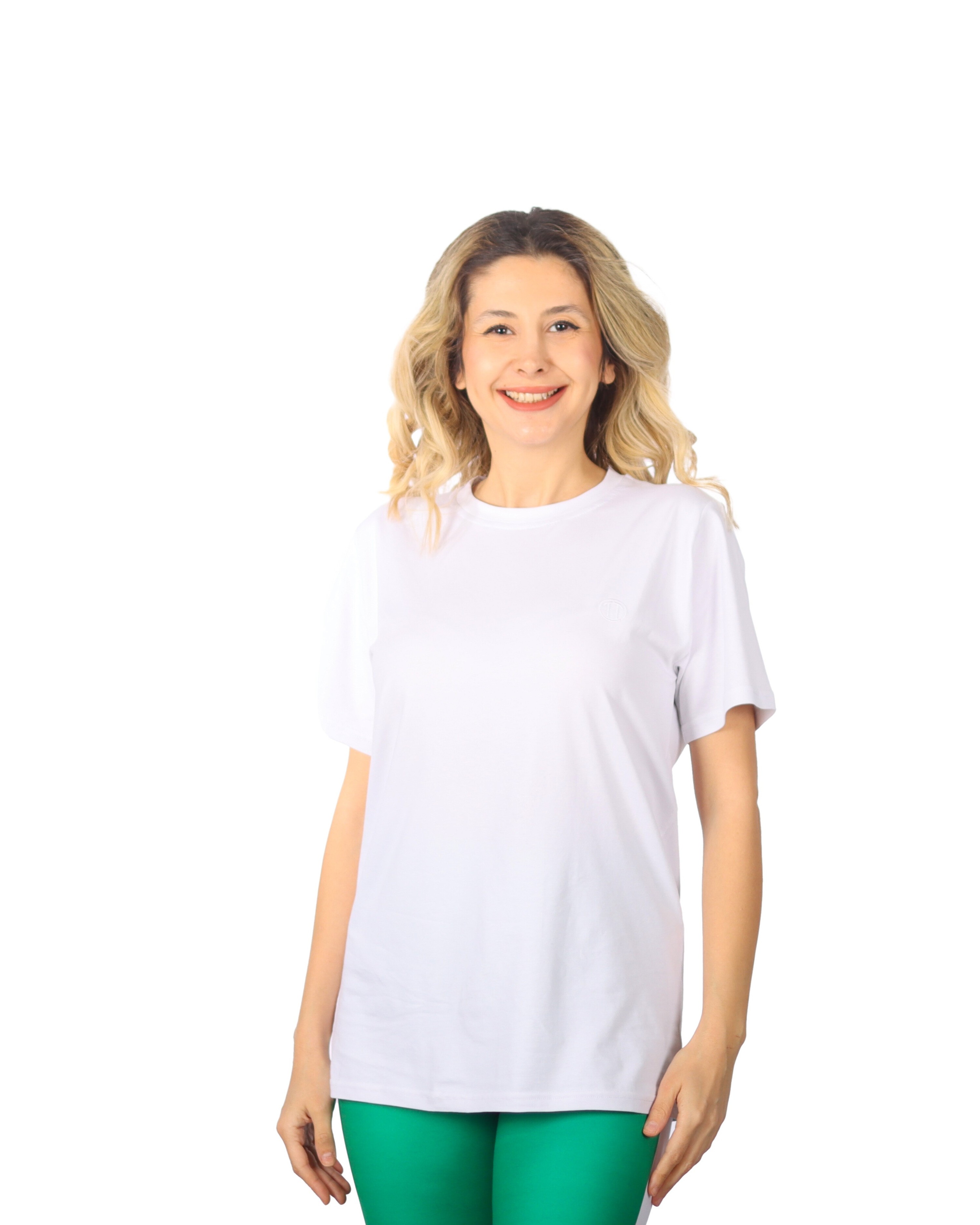 Regular Fit Bisiklet Yaka %100 Pamuk Kısa Kol Unisex Basic BEYAZ Tişört