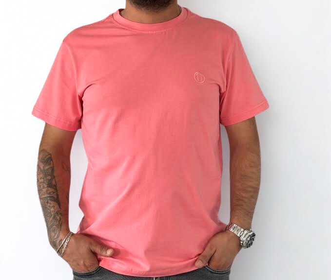 Regular Fit Bisiklet Yaka %100 Pamuk Kısa Kol Unisex Basic PEMBE Tişört
