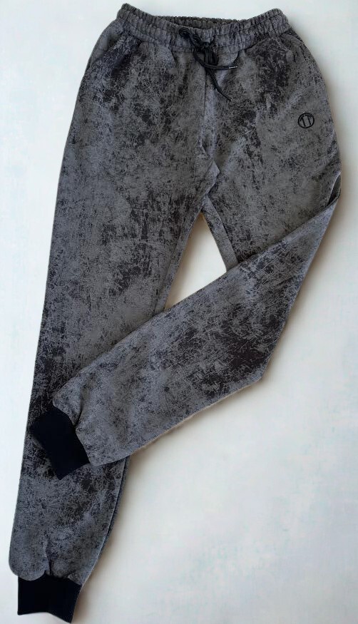 Batik Desen Baskılı Ribana Paça GRİ Sweatshirt&Alt Takım