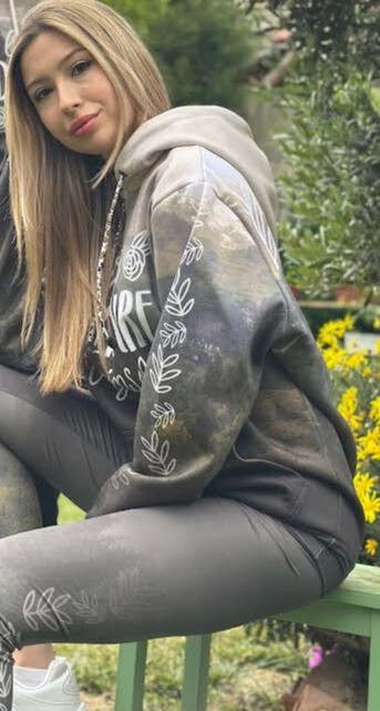 3D Baskılı Özel Tasarım Premium Kalite  HOODIE&TAYT  2'li Takım