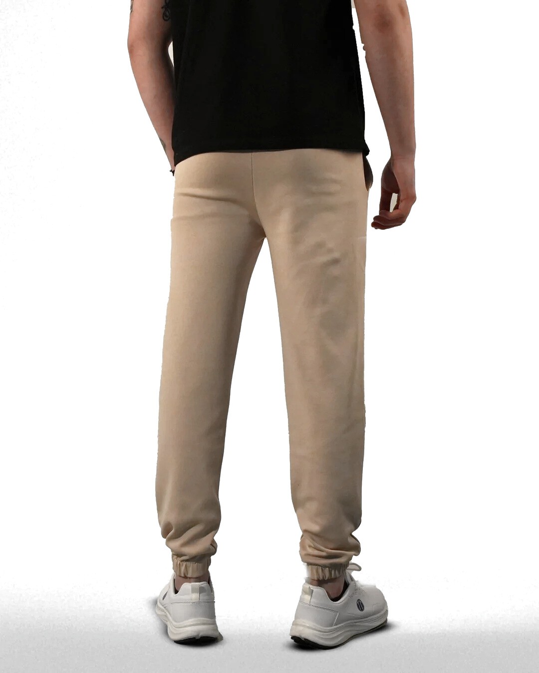 DUO-FLEX Jogger -Double Face Lastik Paça Unisex KREM   Alt Eşofman 