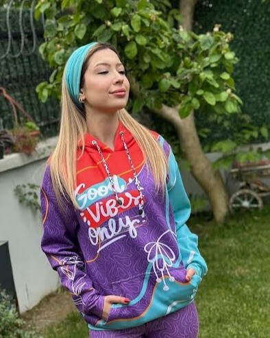 3D Baskılı Özel Tasarım Premium Kalite MOR HOODIE 