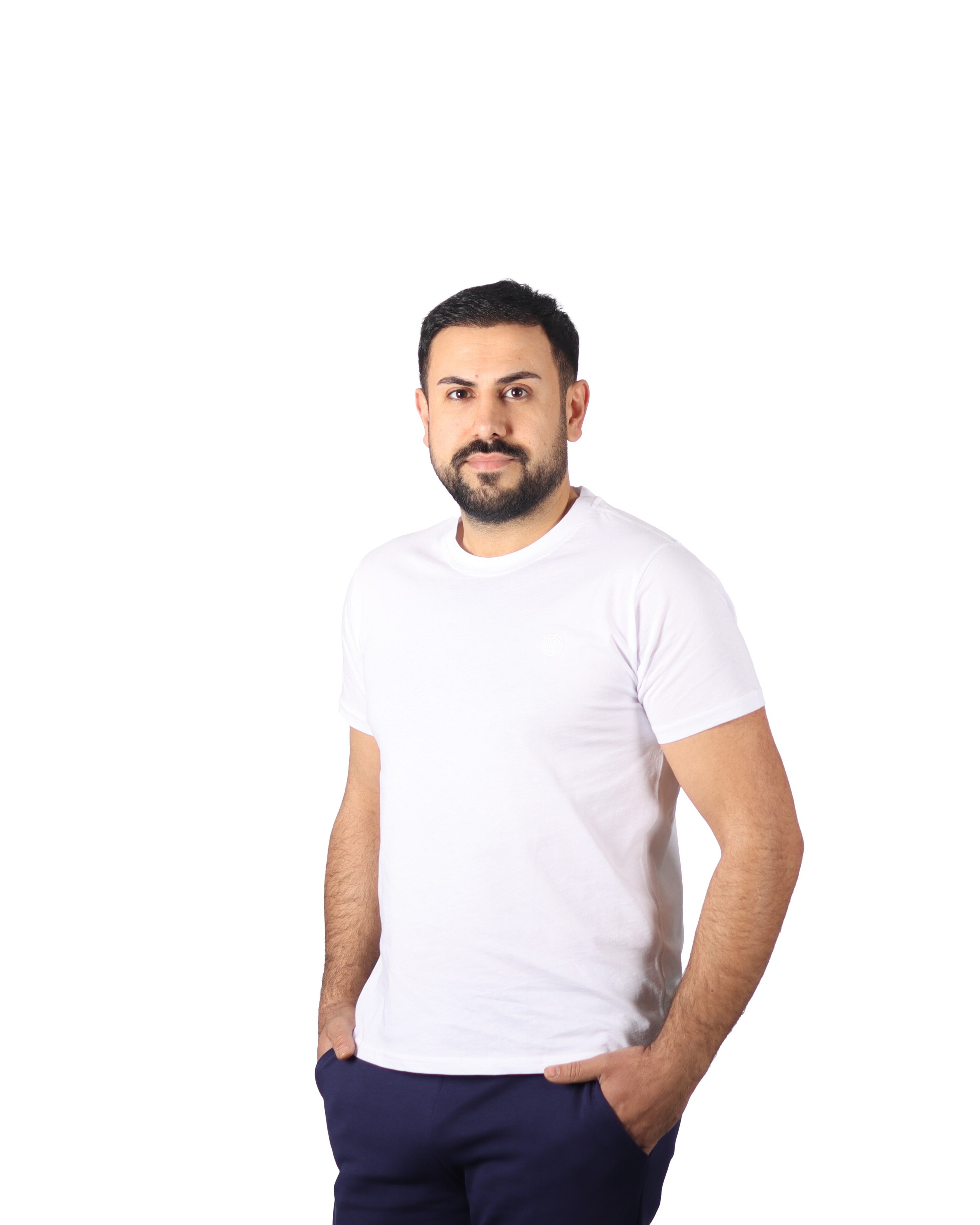 Regular Fit Bisiklet Yaka %100 Pamuk Kısa Kol Unisex Basic BEYAZ Tişört