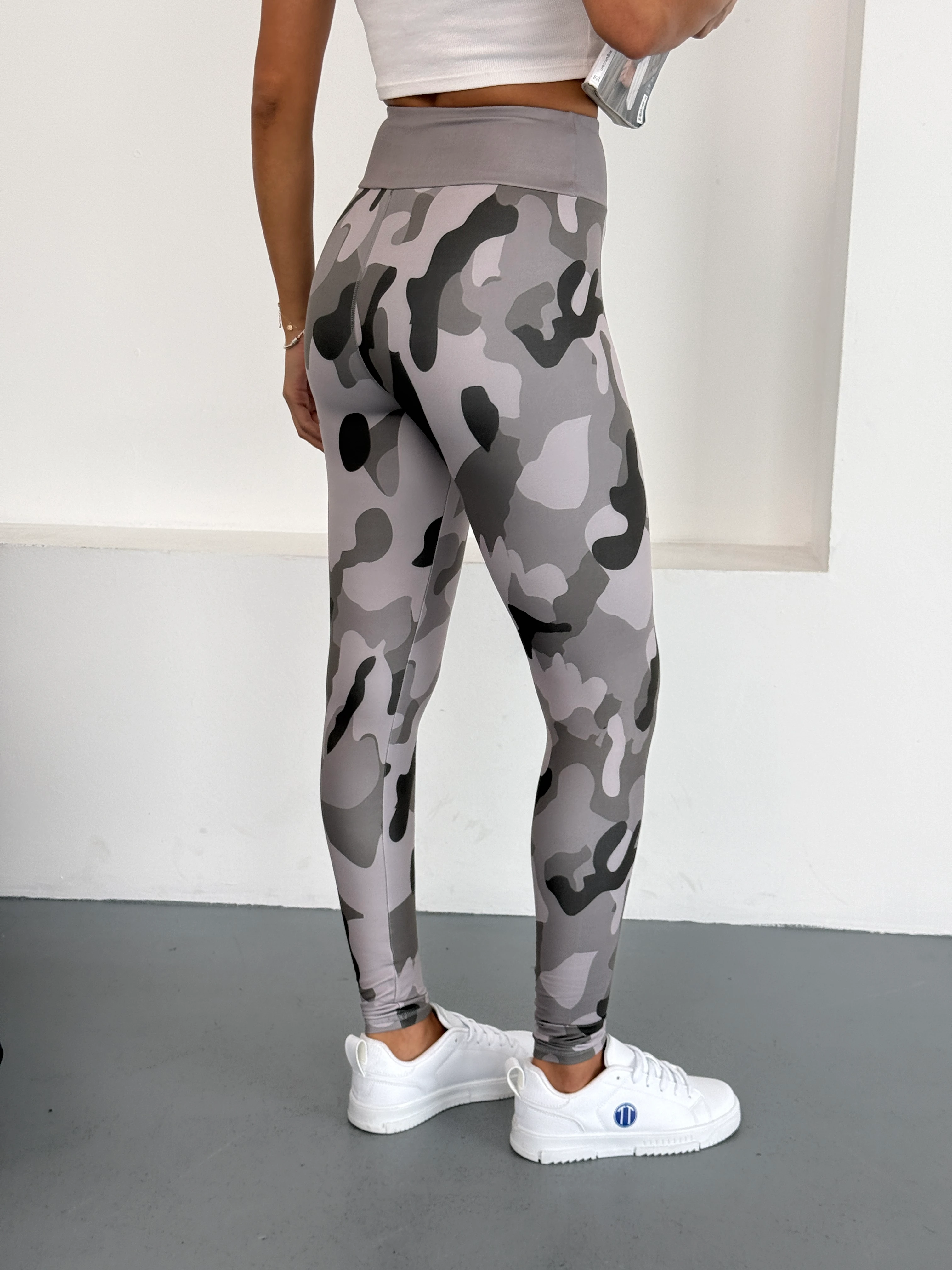 3D Baskılı Likralı/ Pamuklu Özel Tasarım Premium Kalite KAMUFLAJ Desenli Tayt