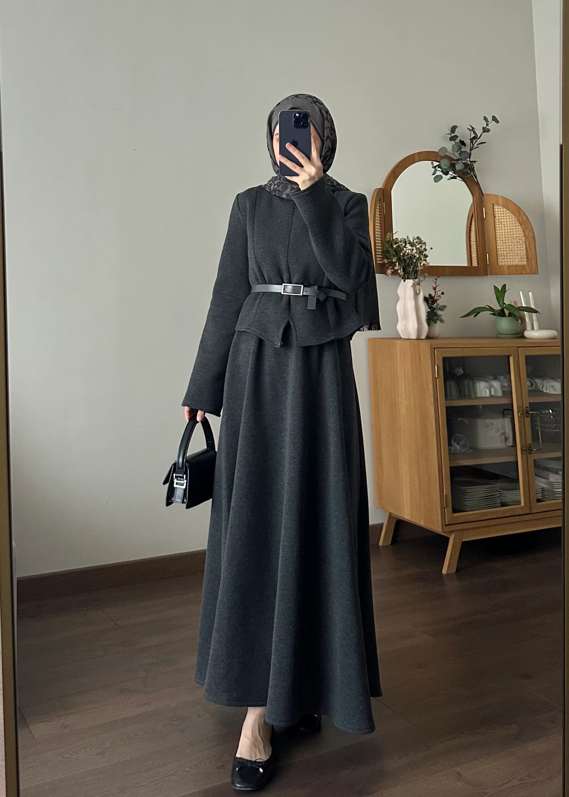 VELORA ETEKLİ TAKIM | Antrasit