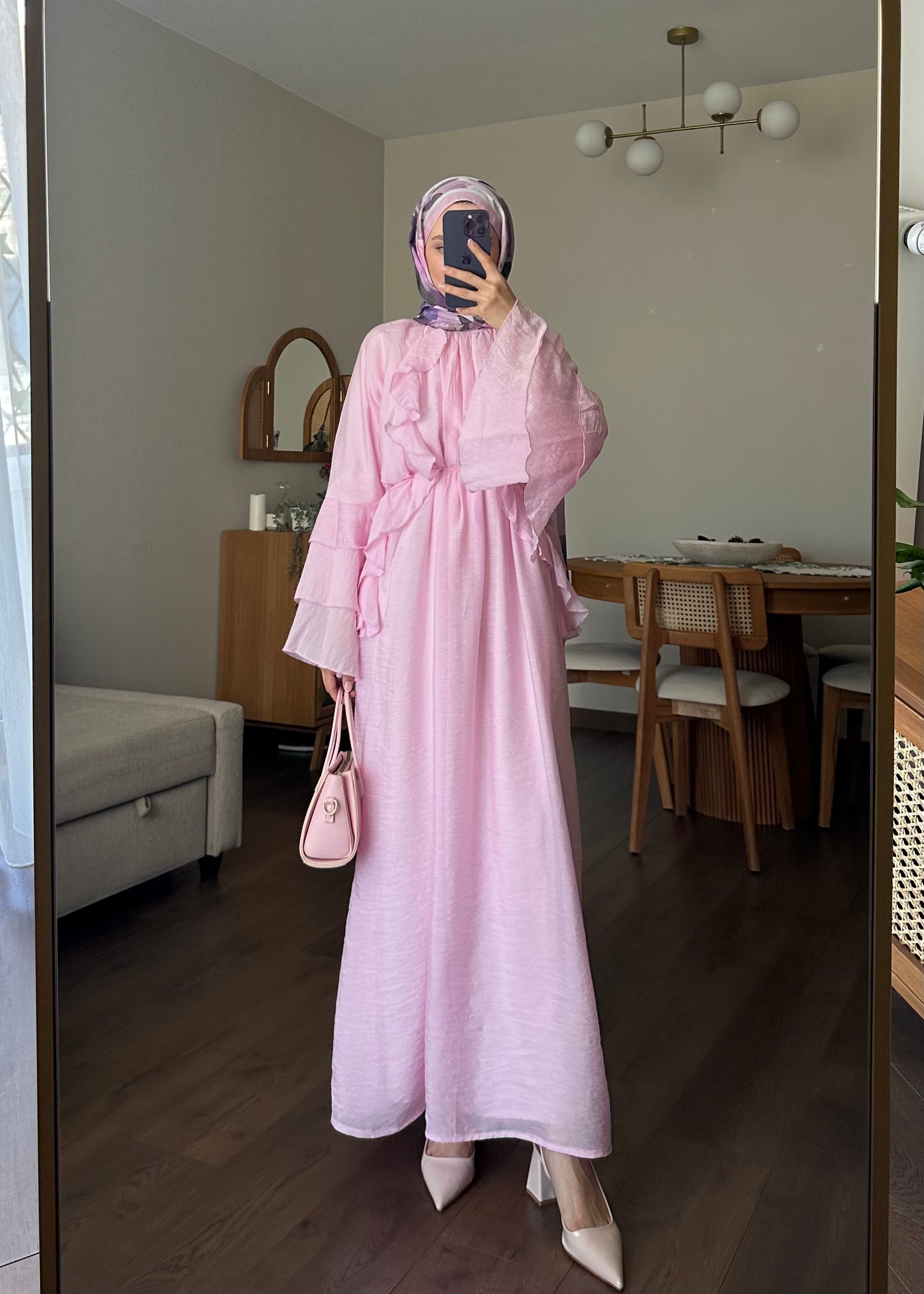 VİOLET VUAL ELBİSE - Pembe 