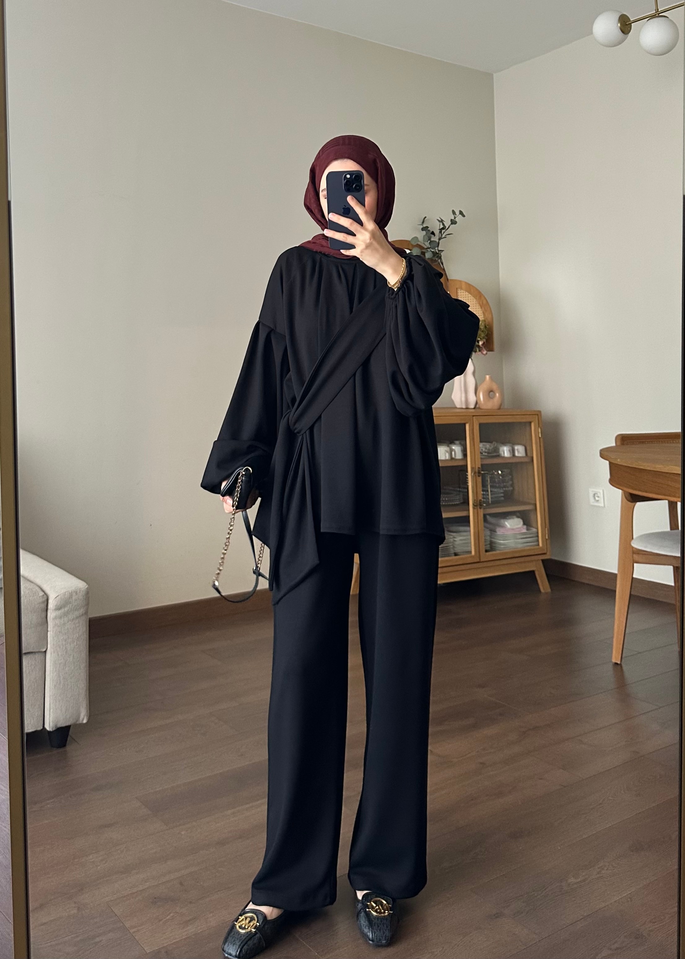 LİVYA OYSHO TAKIM | Siyah 