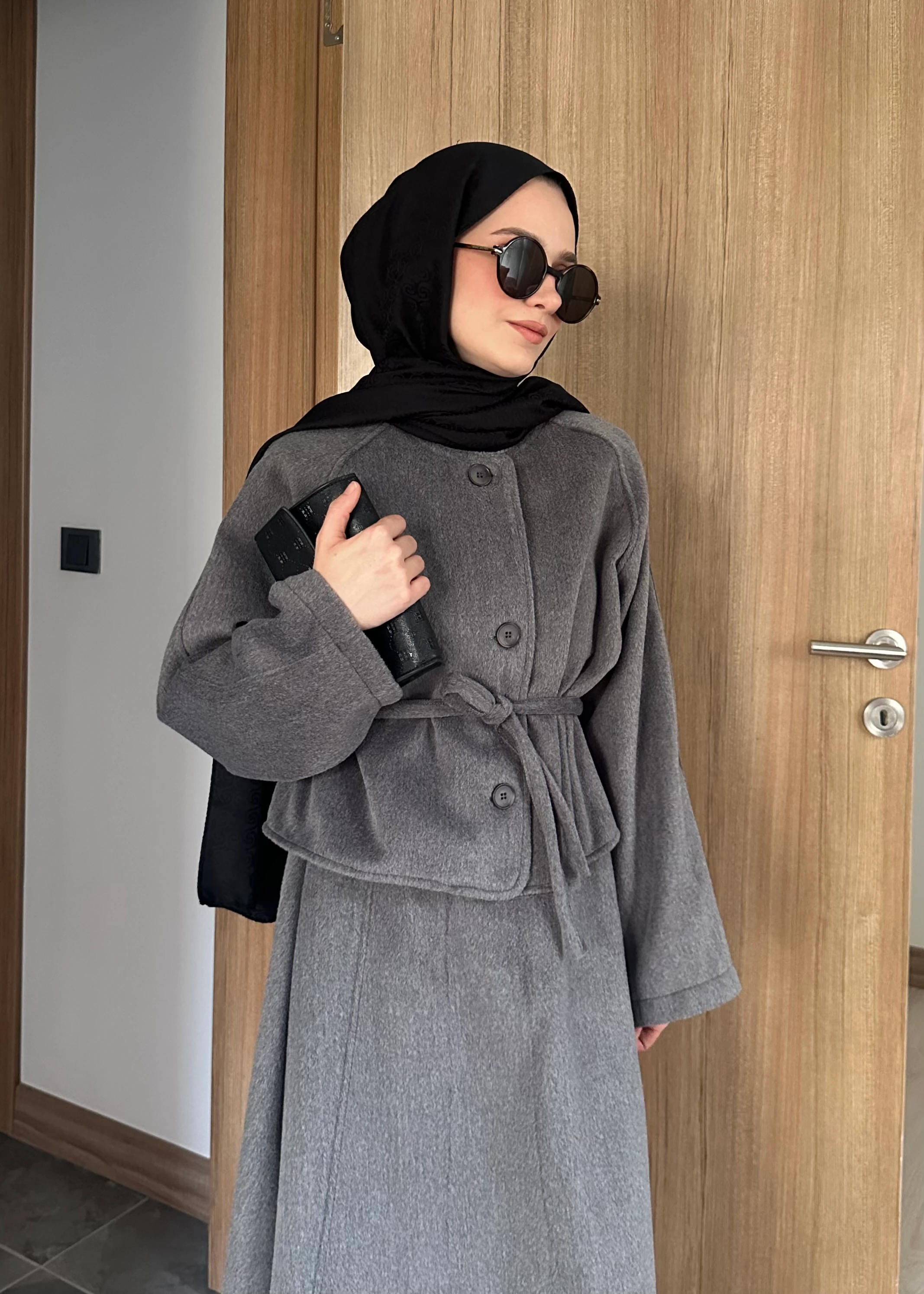 LİOR ETEKLİ TAKIM | Gri 