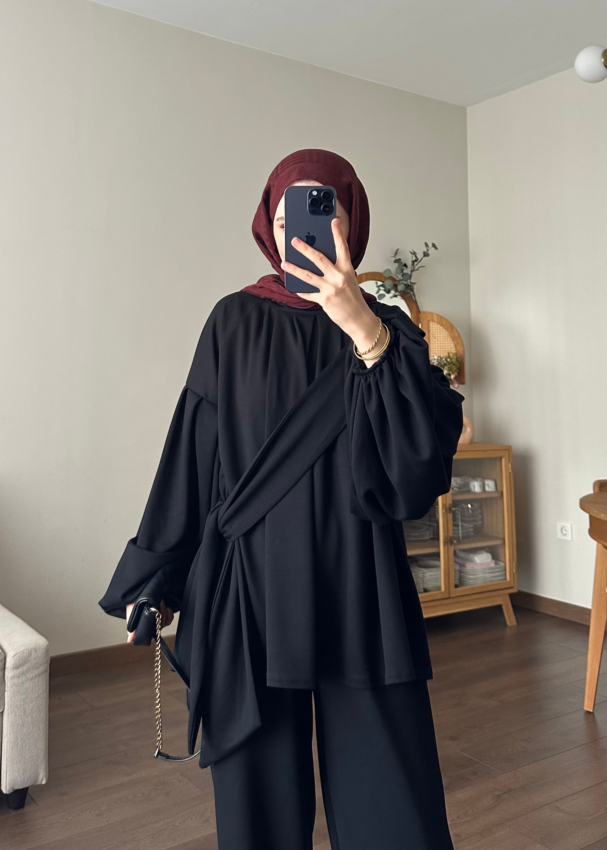 LİVYA OYSHO TAKIM | Siyah 