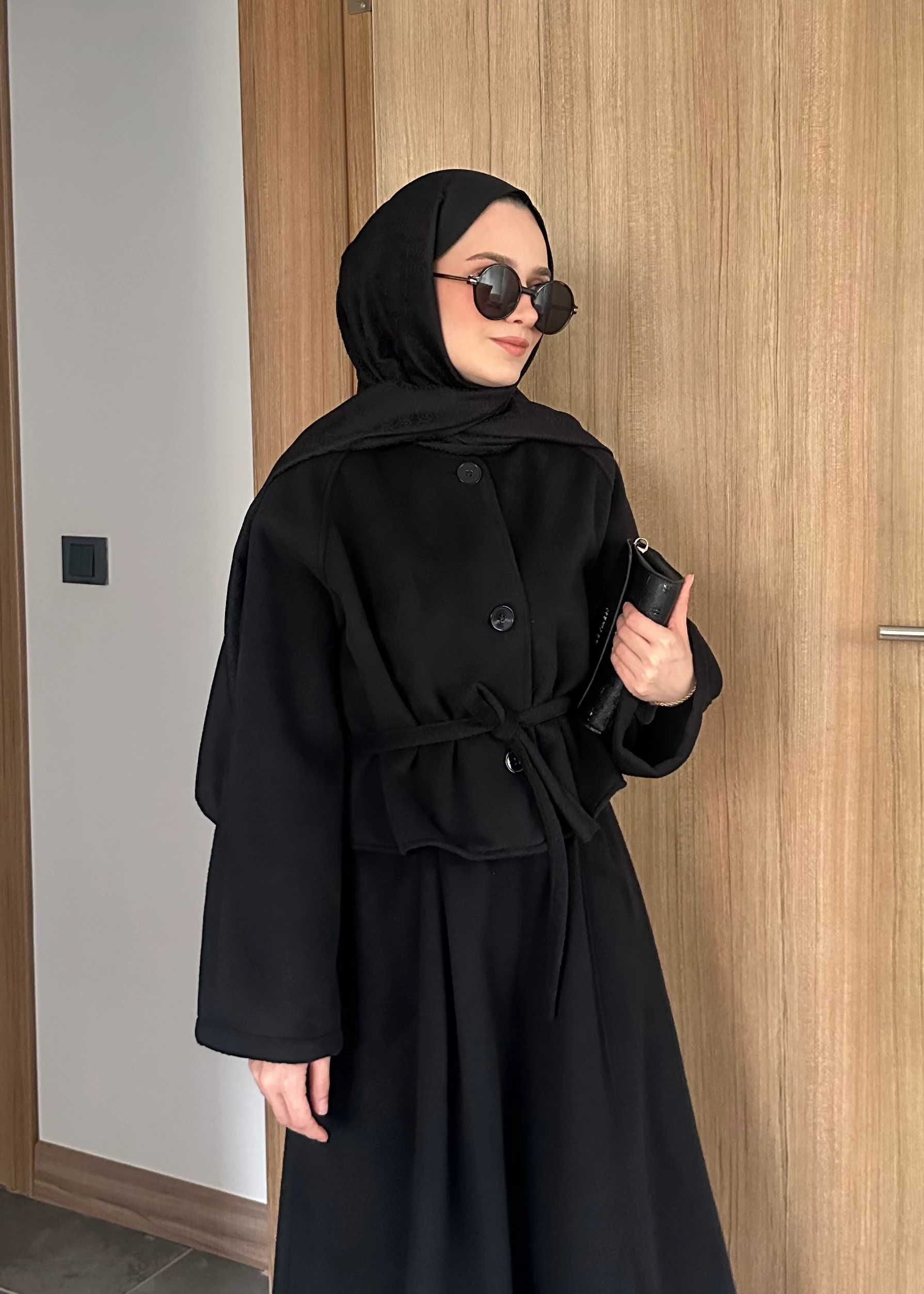 LİOR ETEKLİ TAKIM | Siyah 