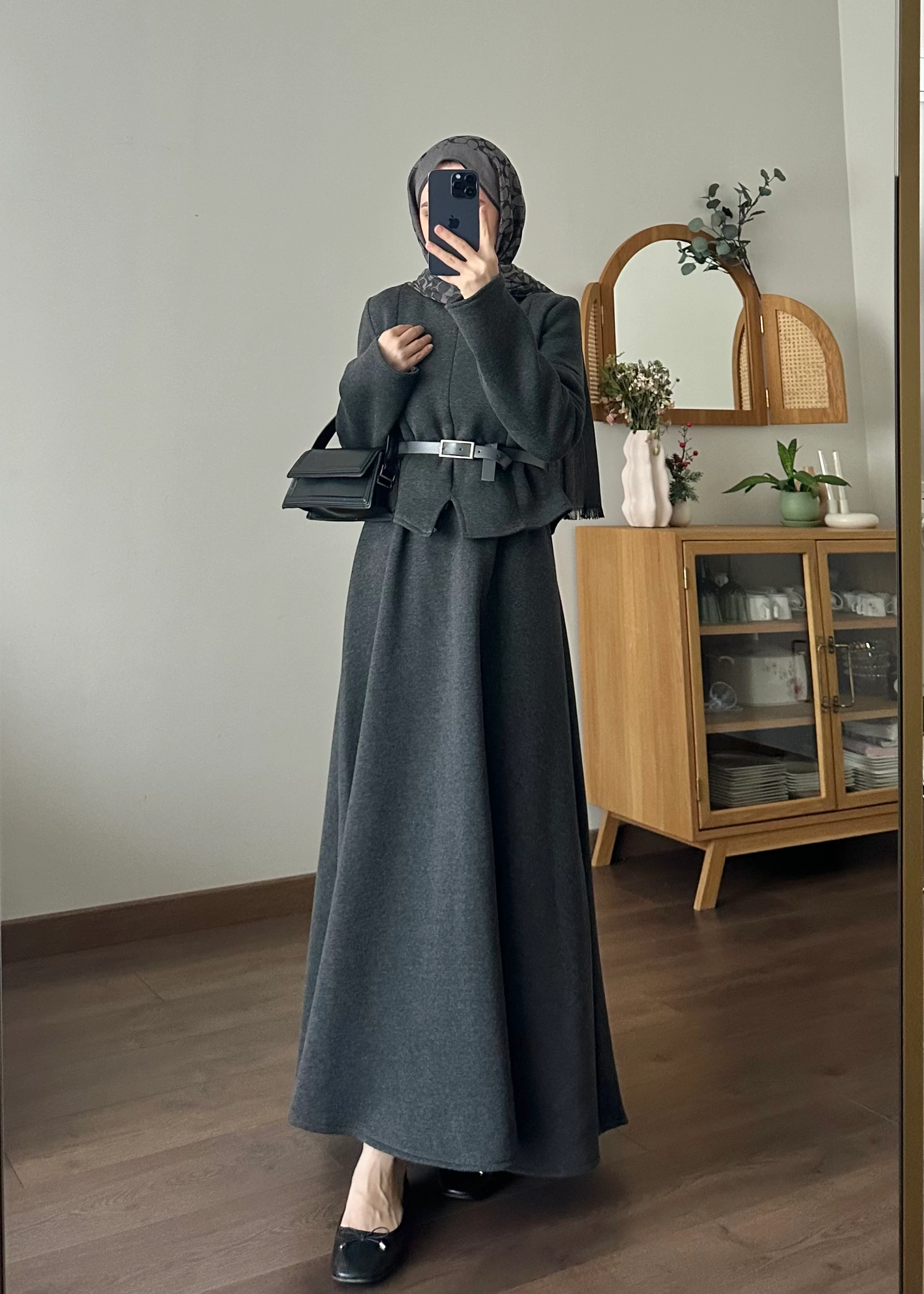 VELORA ETEKLİ TAKIM | Antrasit