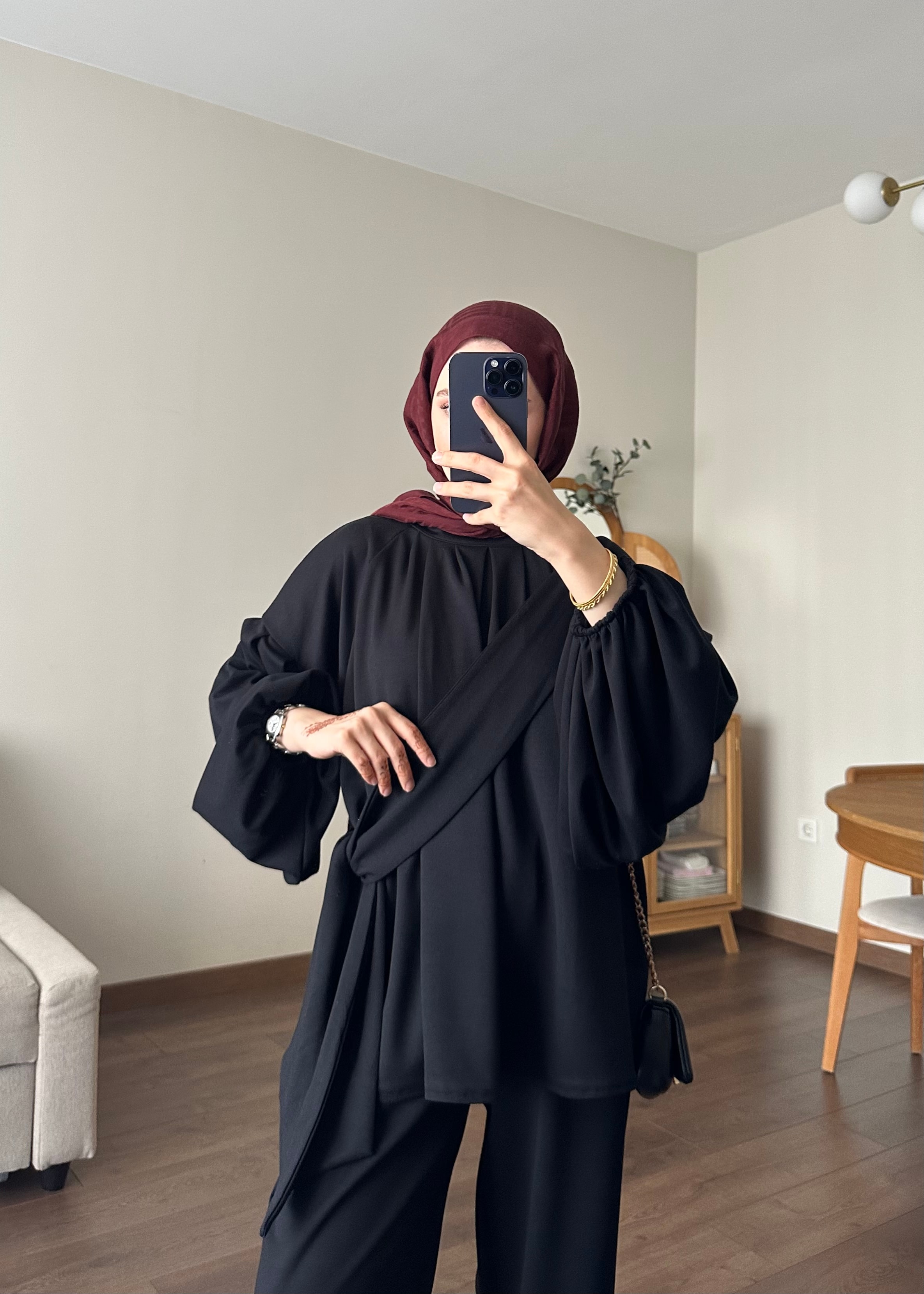 LİVYA OYSHO TAKIM | Siyah 