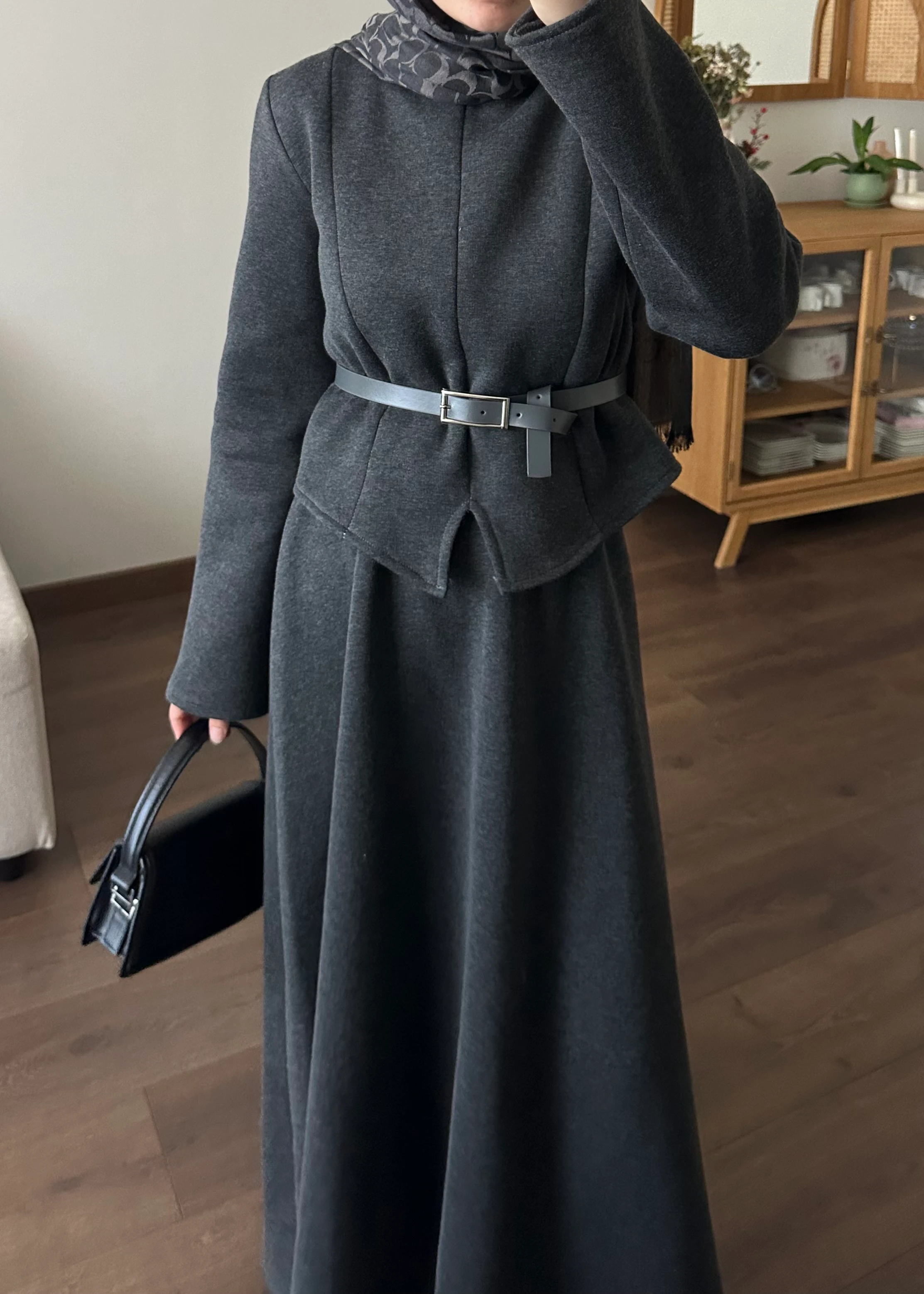 VELORA ETEKLİ TAKIM | Antrasit