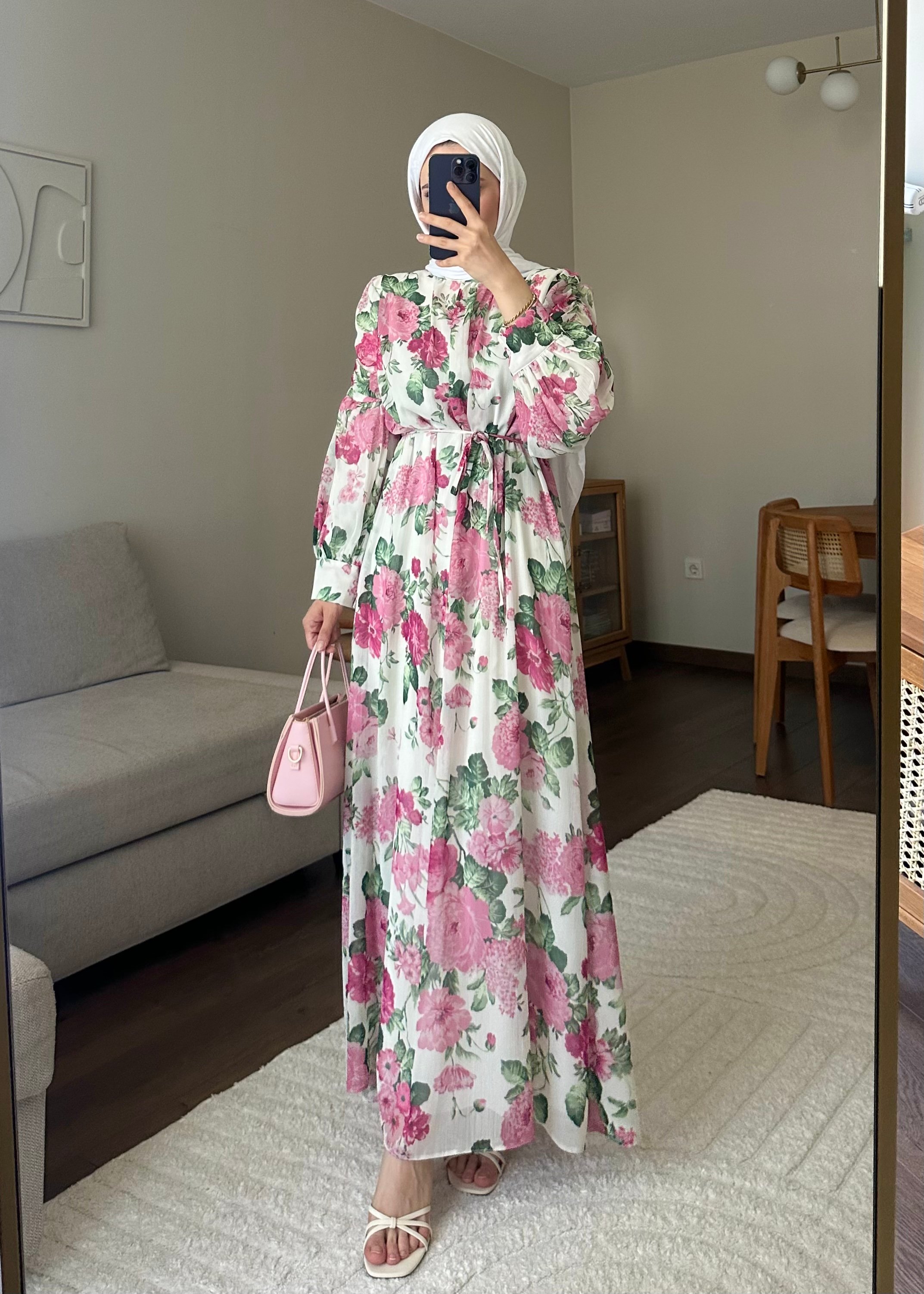 Alaçatı elbise - Pembe