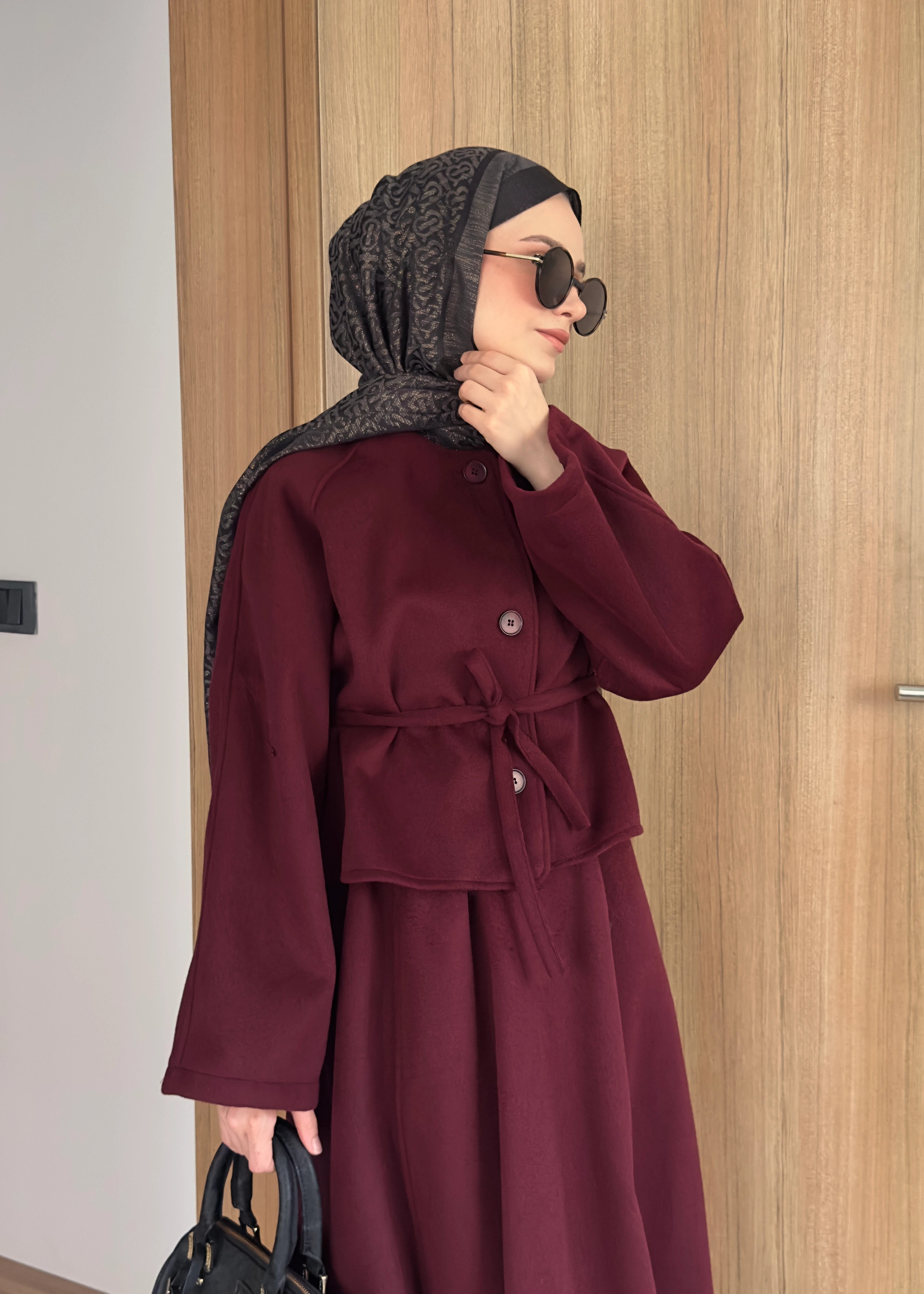 LİOR ETEKLİ TAKIM | Bordo