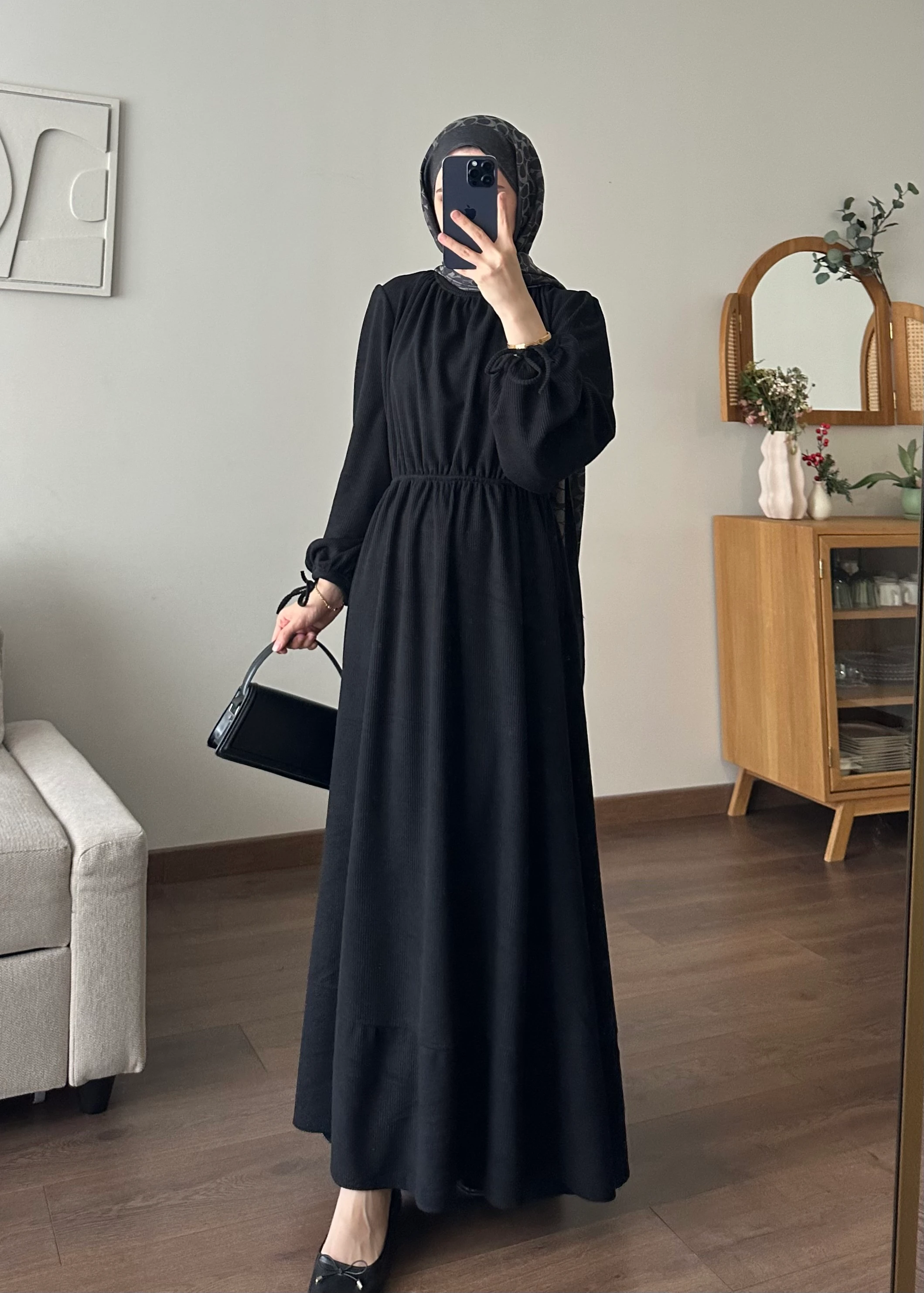 KESRY FİTİLLİ ELBİSE | Siyah