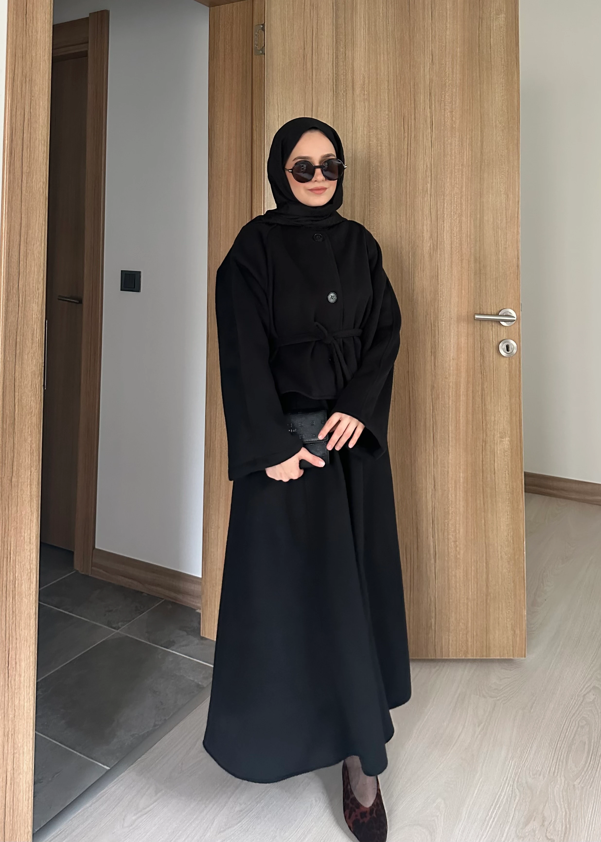 LİOR ETEKLİ TAKIM | Siyah 