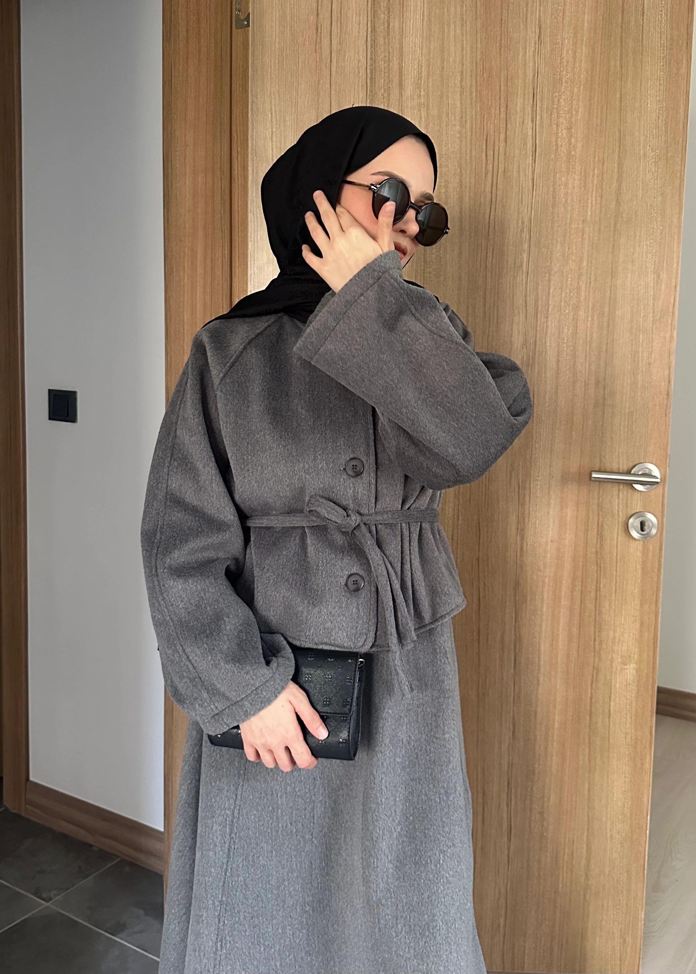 LİOR ETEKLİ TAKIM | Gri 